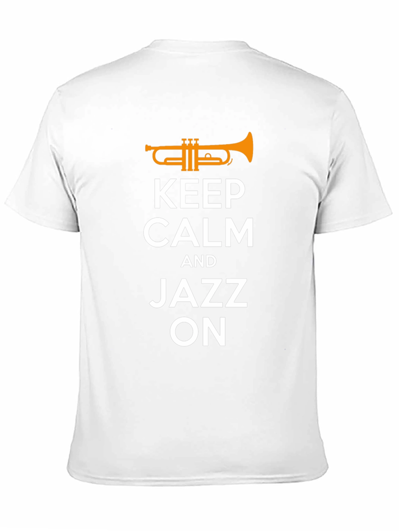 Black Keep Calm Jazz On T-Shirt view 11