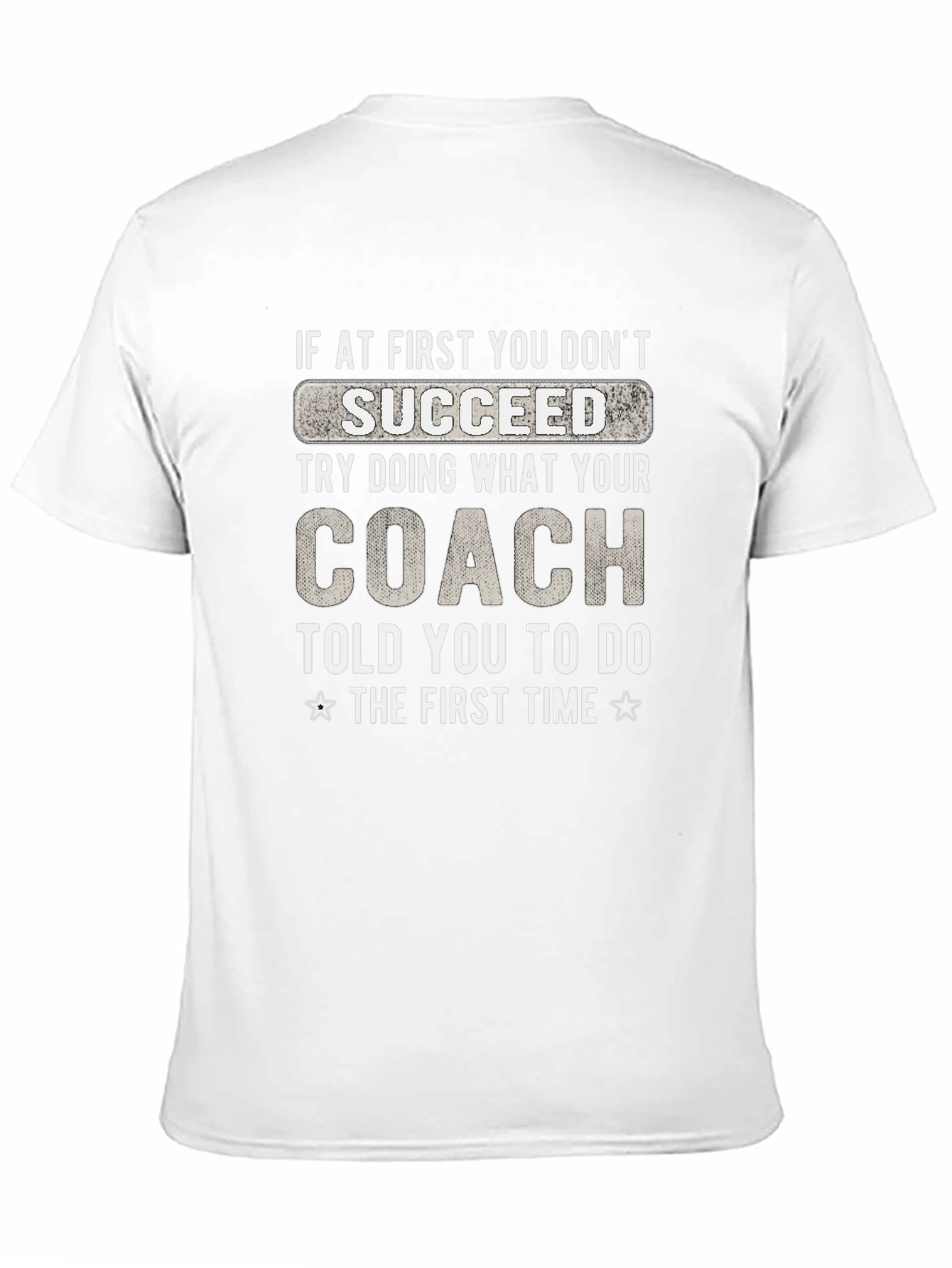 Black Funny Coach T-Shirt: If At First You Don't Succeed view 11