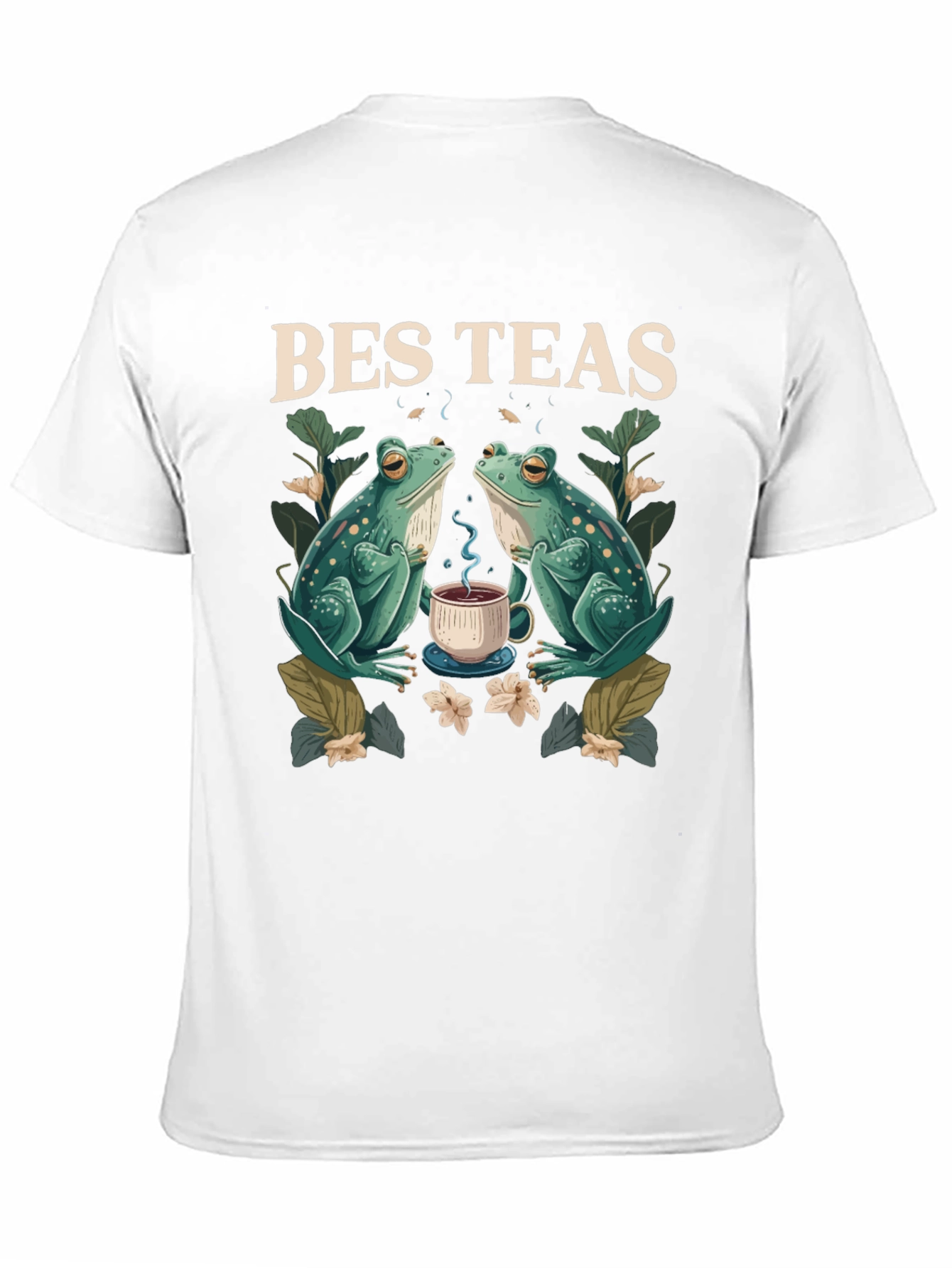 Black Bes Teas T-Shirt - Frog Tea Party view 11