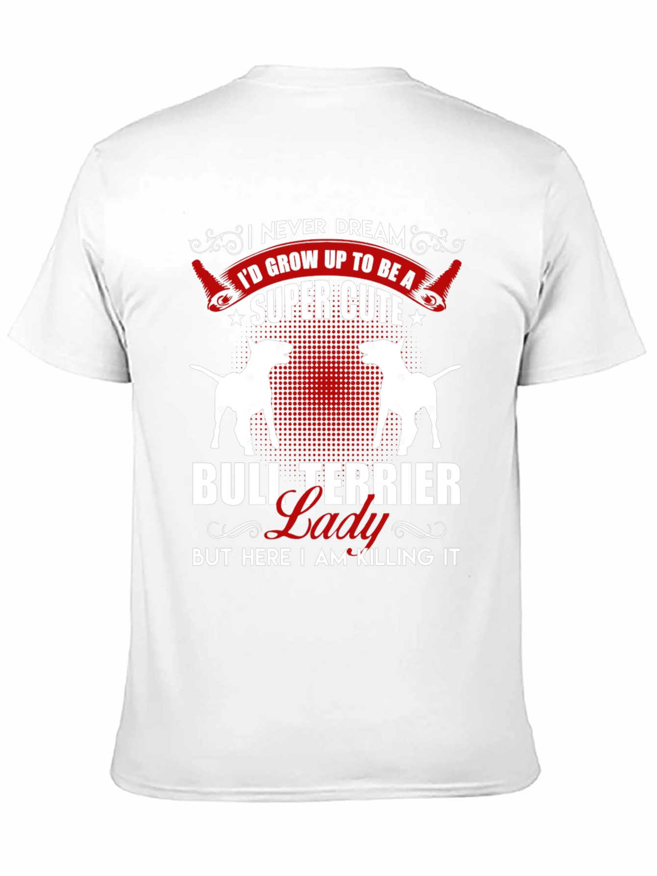 Black Bull Terrier Lady T-Shirt view 11