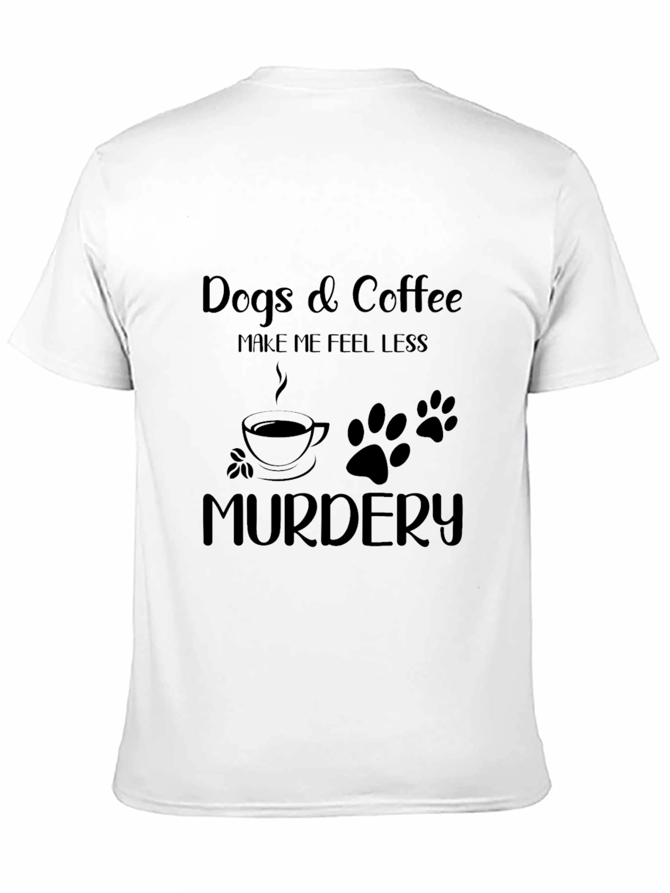 Black Dogs & Coffee Funny Graphic Tee view 11