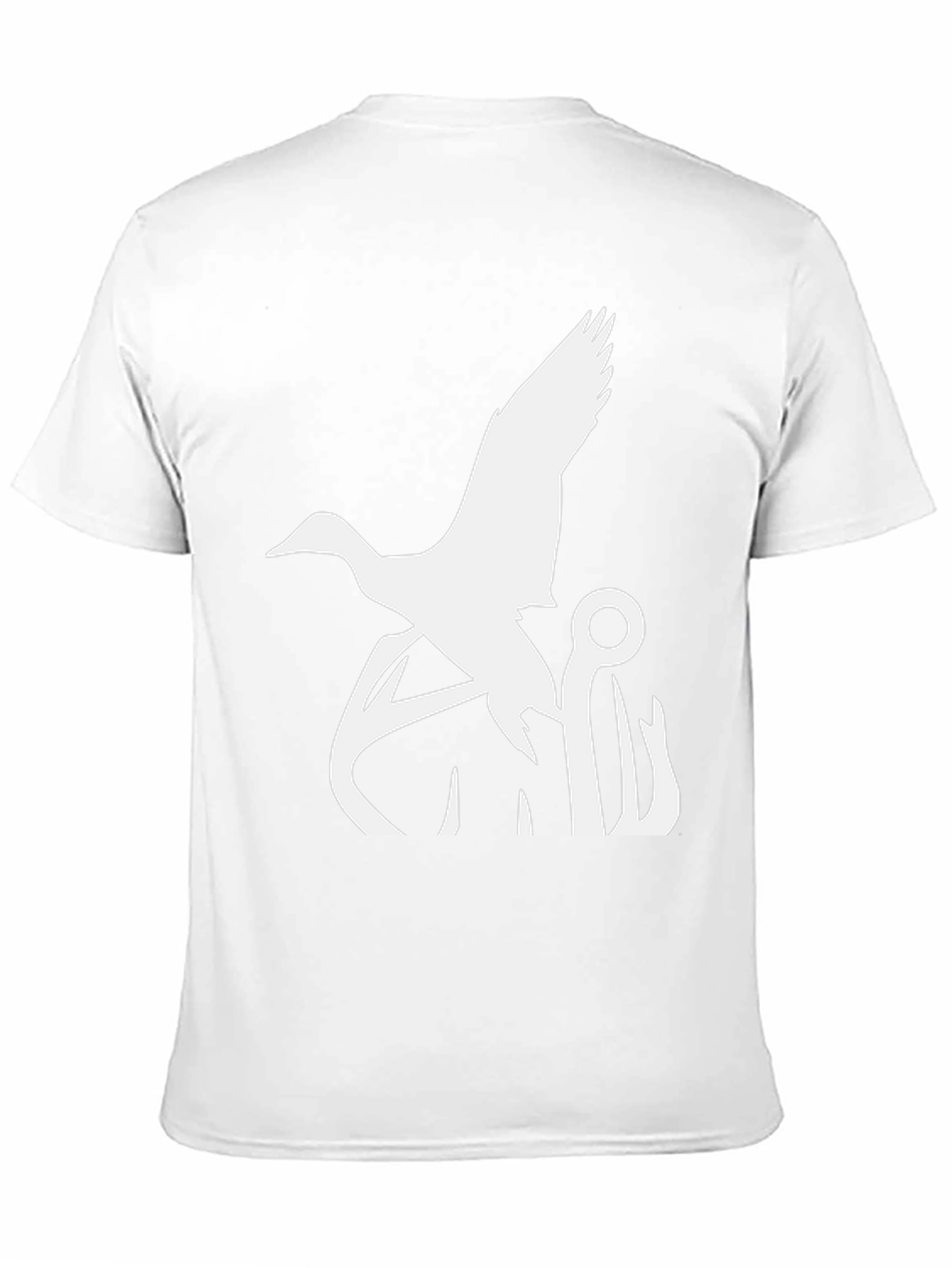 Black Duck and Hook Graphic Tee - Black Cotton Blend view 11