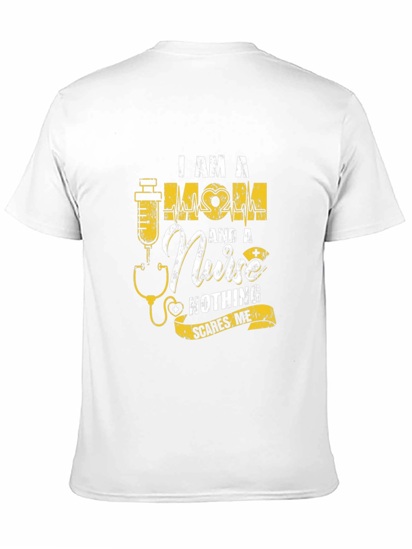 Black I Am a Mom and a Nurse T-Shirt view 11