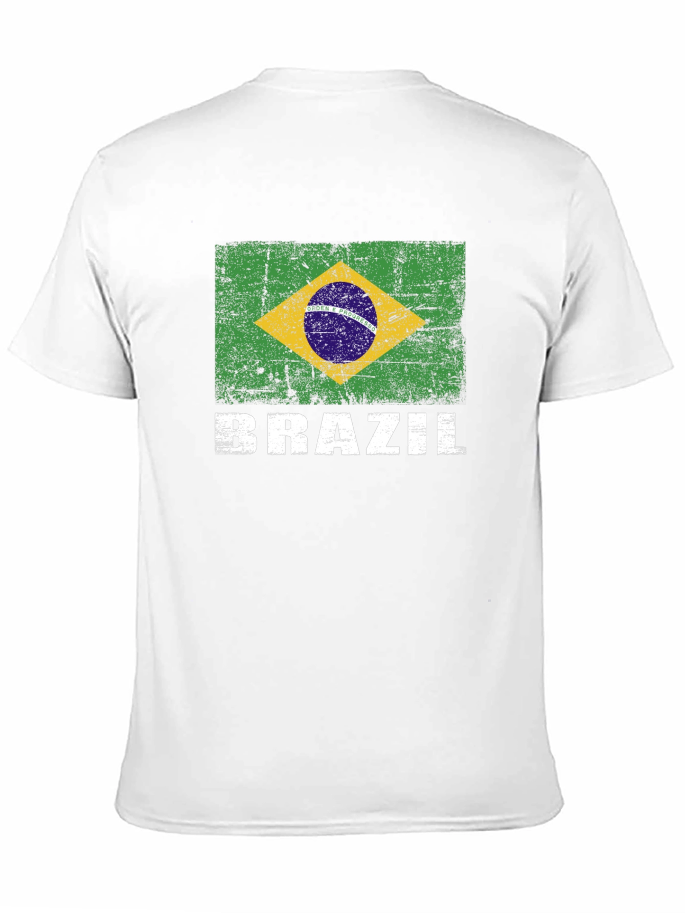Black Brazil Flag Graphic Print T-Shirt view 11