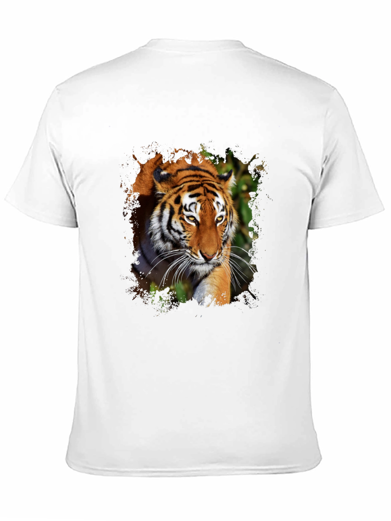 Black Tiger Graphic Print Black T-Shirt view 11