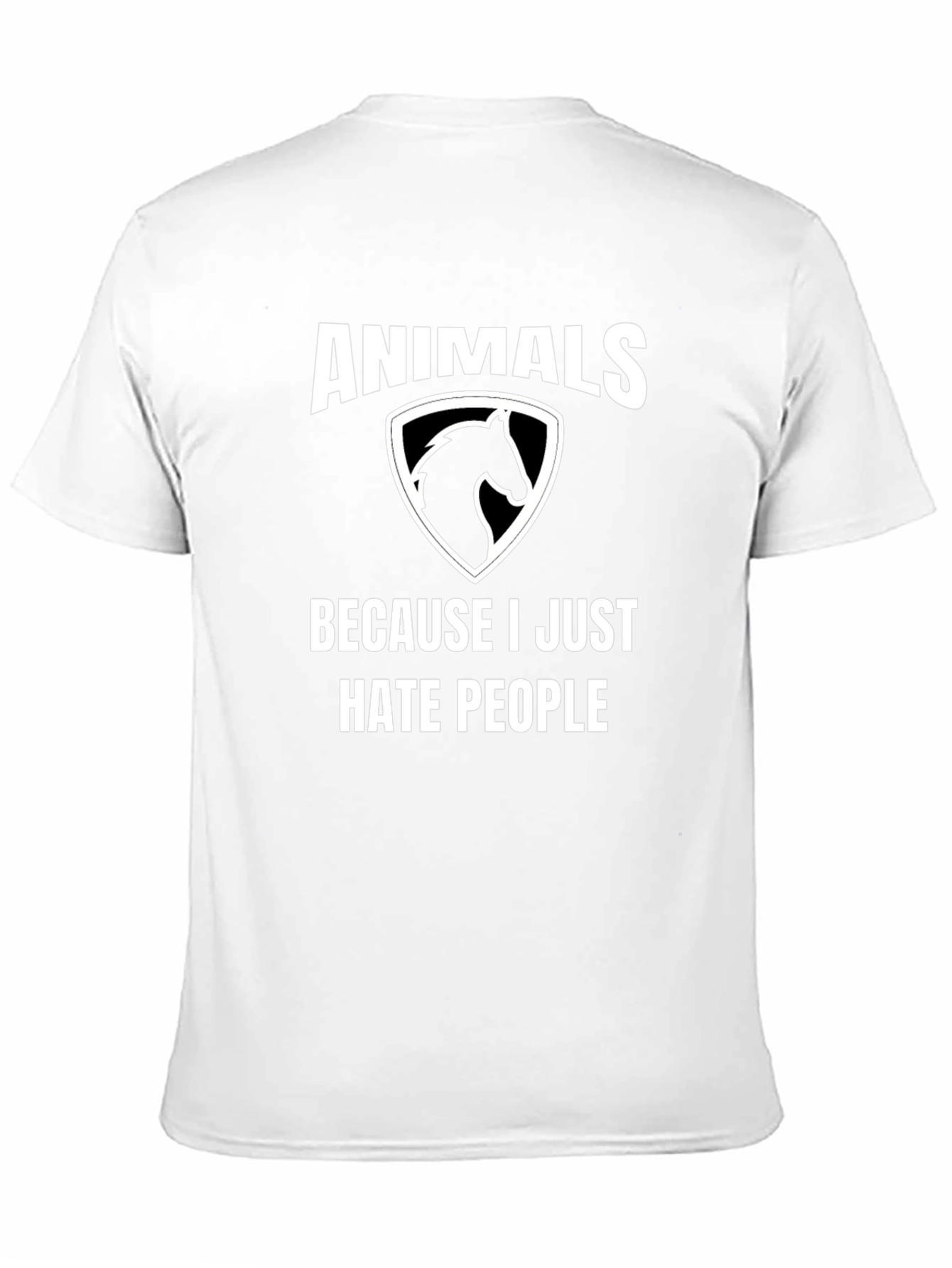 Black Animals T-Shirt: I Hate People view 11