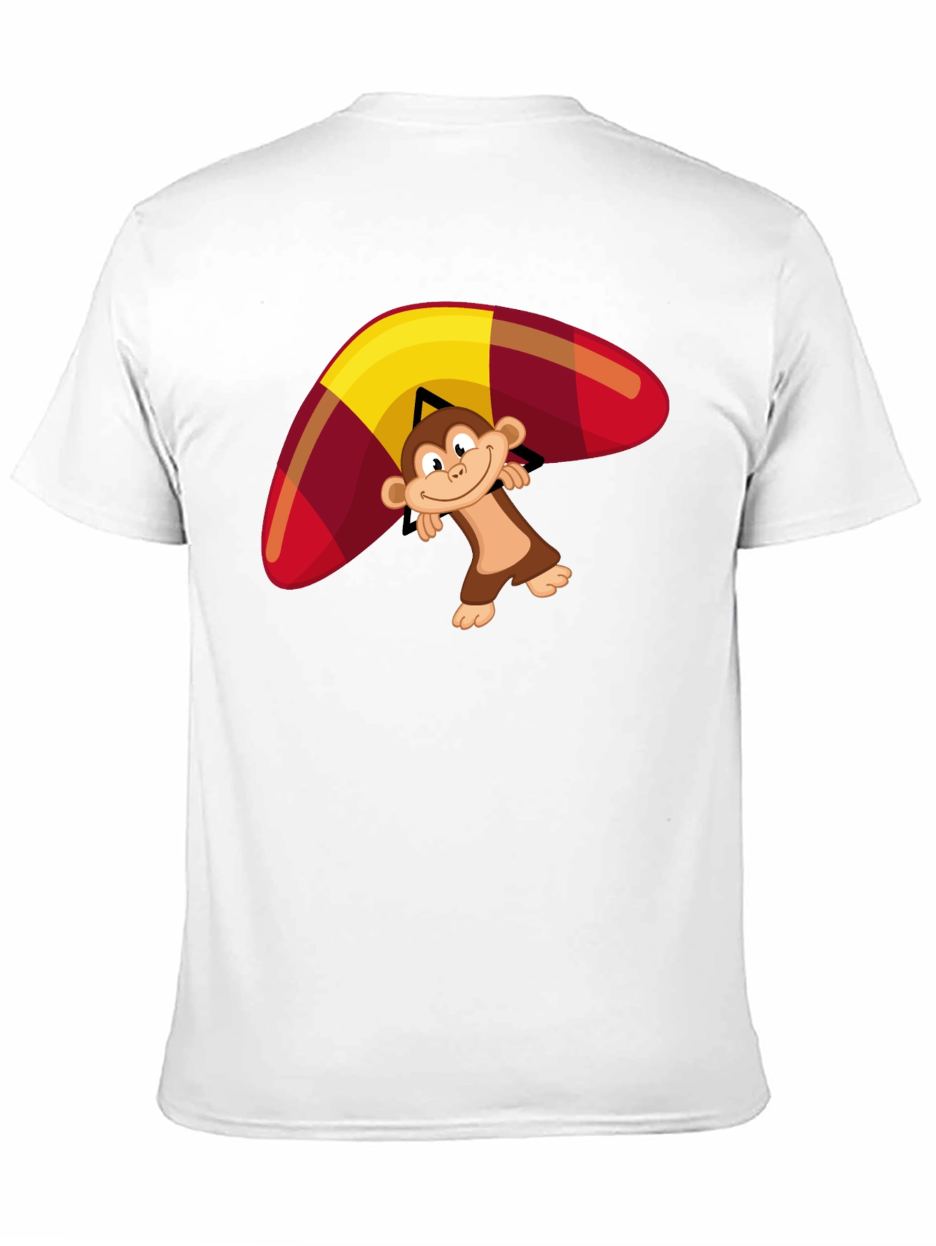 Black Monkey Hang Gliding Graphic T-Shirt view 11