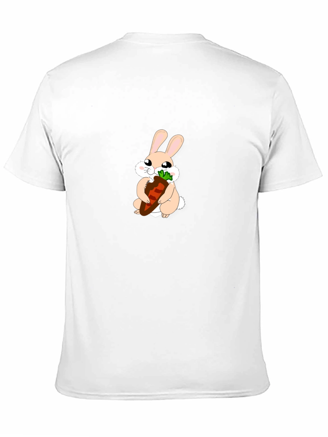 Black Cute Bunny Carrot Graphic Tee view 11