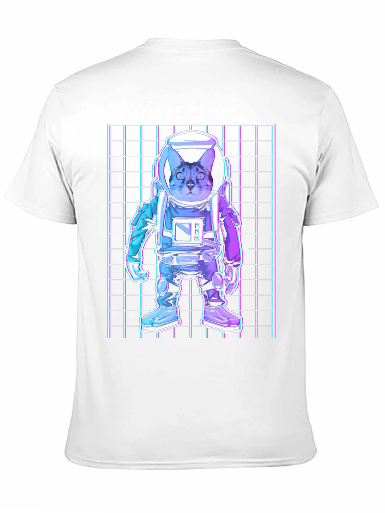 Black Cat Astronaut Graphic T-Shirt view 11