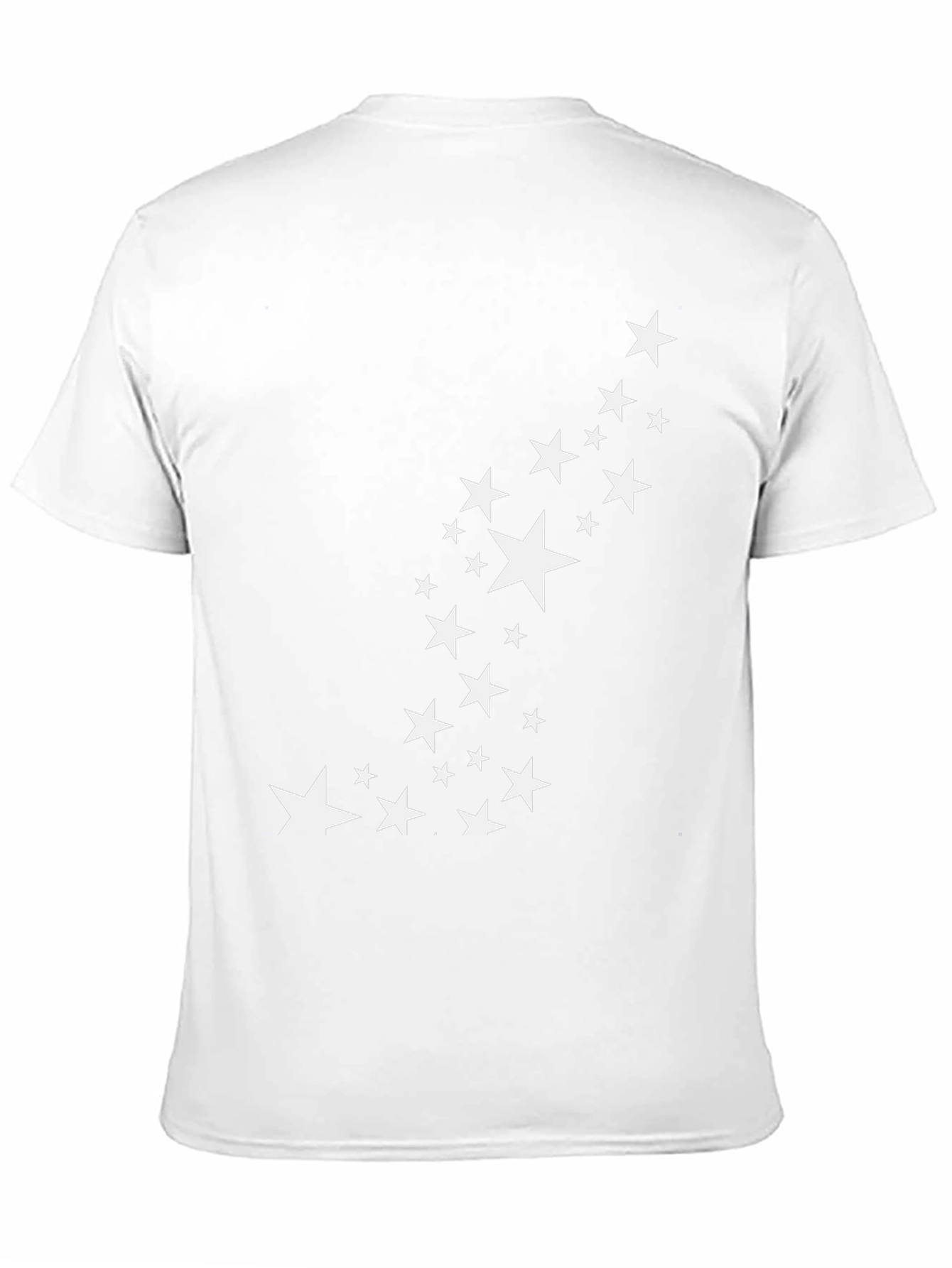 Black Stylish Black Tee with Star Graphic view 11
