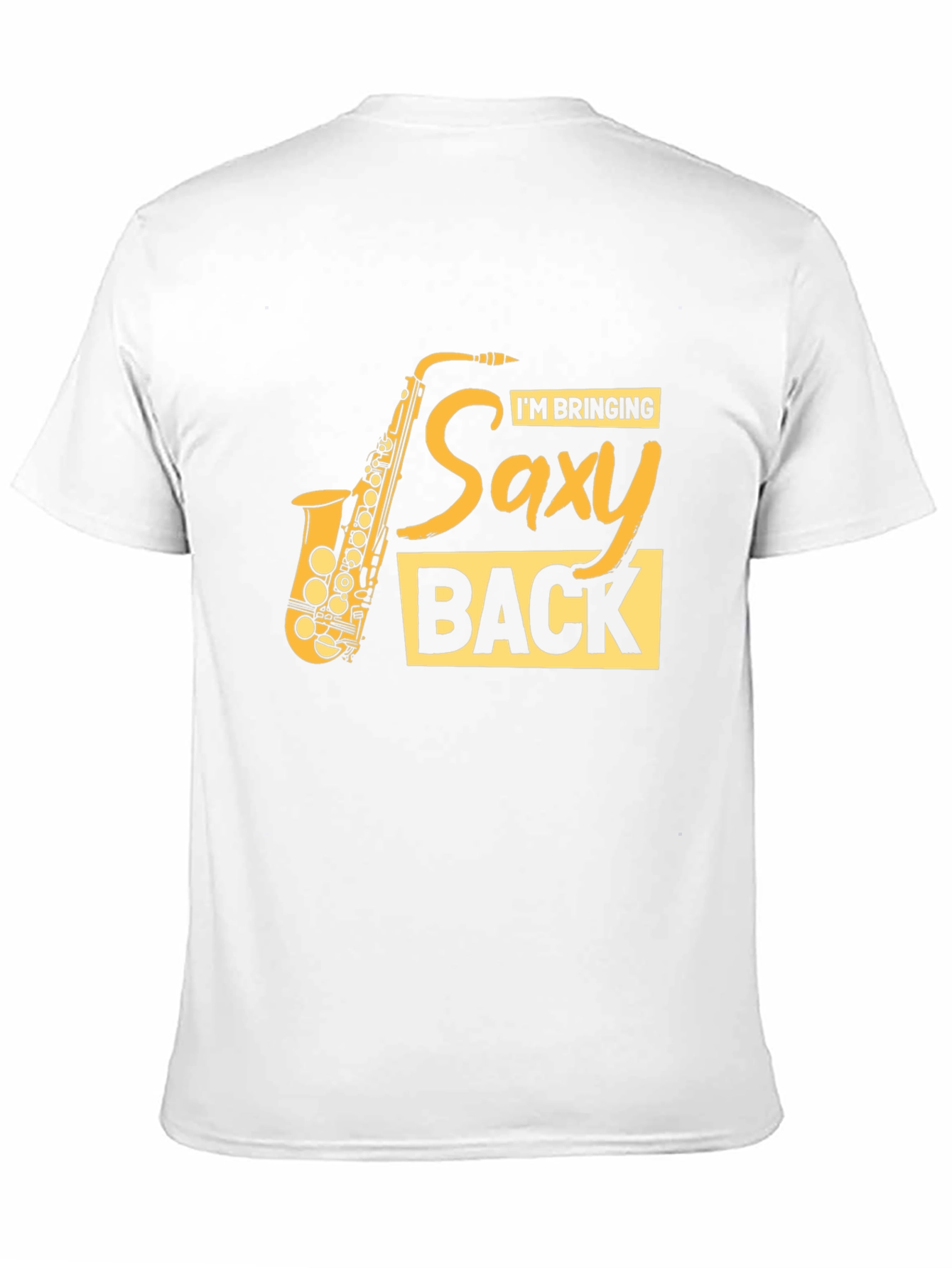 Black Saxy Back T-Shirt - Music Lover Tee view 11