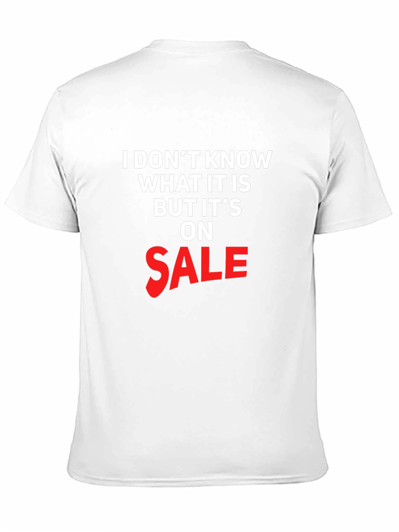 Black Funny "On Sale" Graphic T-Shirt - Black view 11