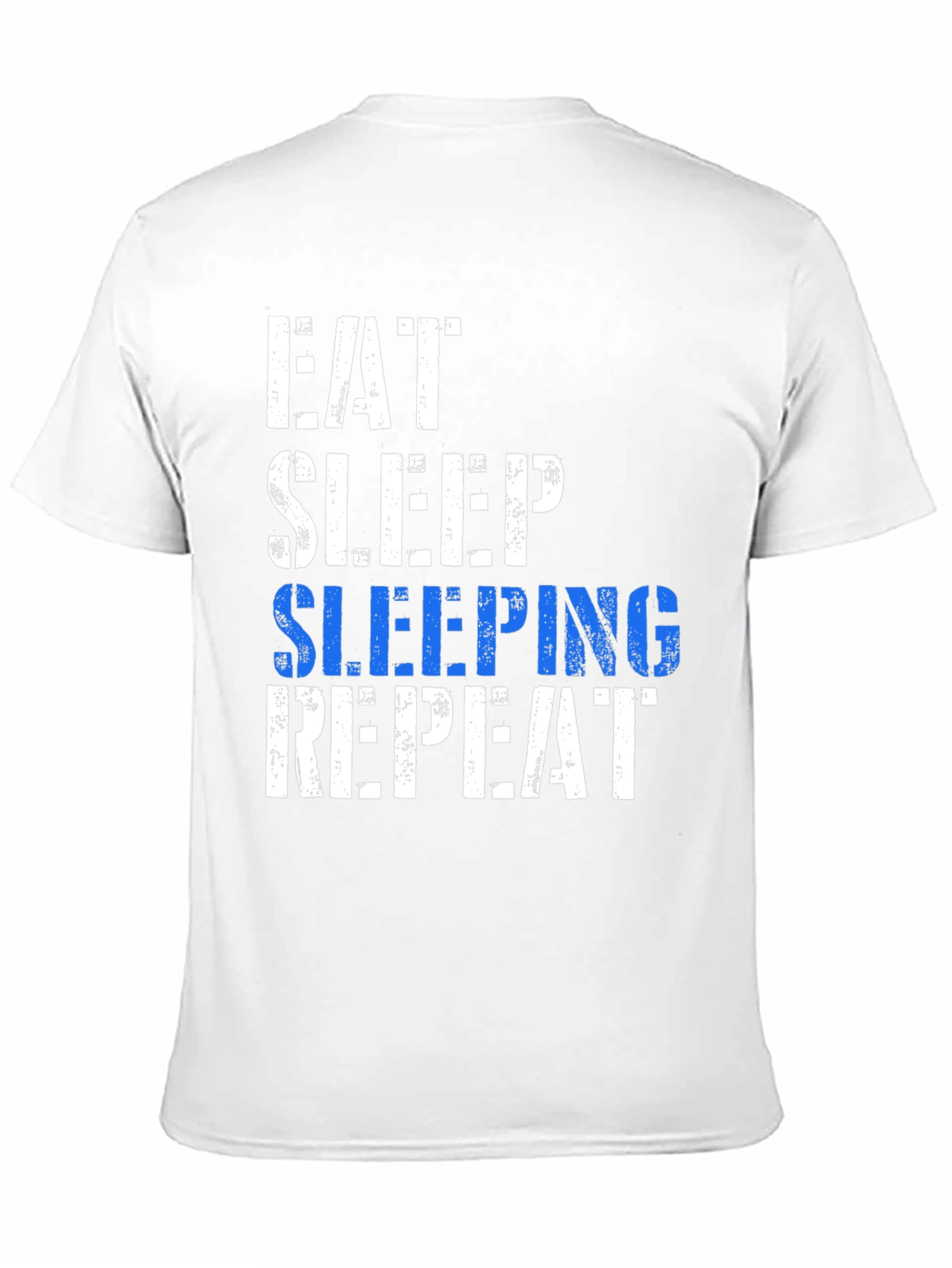 Black Eat Sleep Sleeping Repeat T-Shirt - Fun Graphic Tee view 11