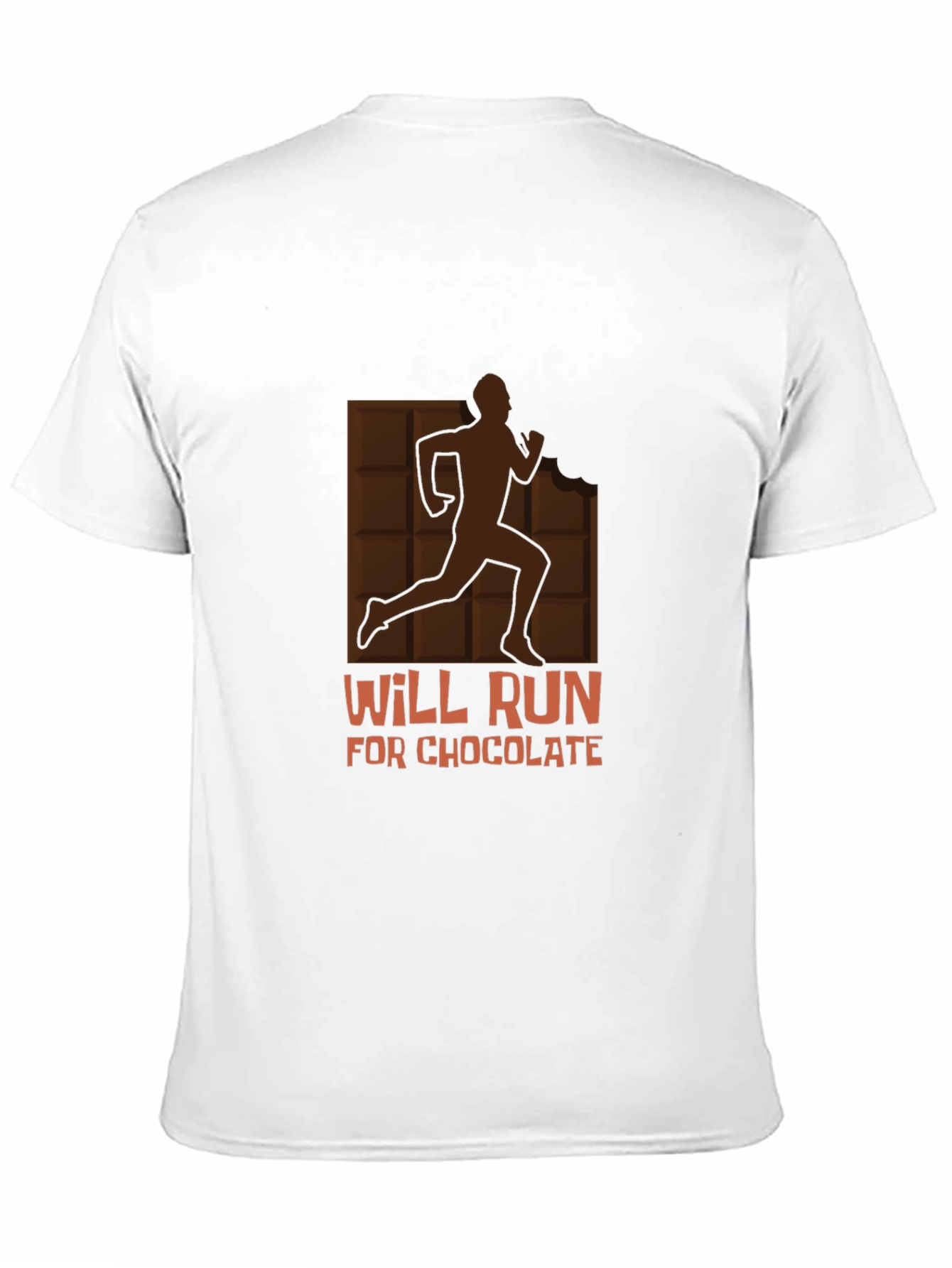 Black Will Run for Chocolate Graphic Tee - Black Cotton Shirt view 11