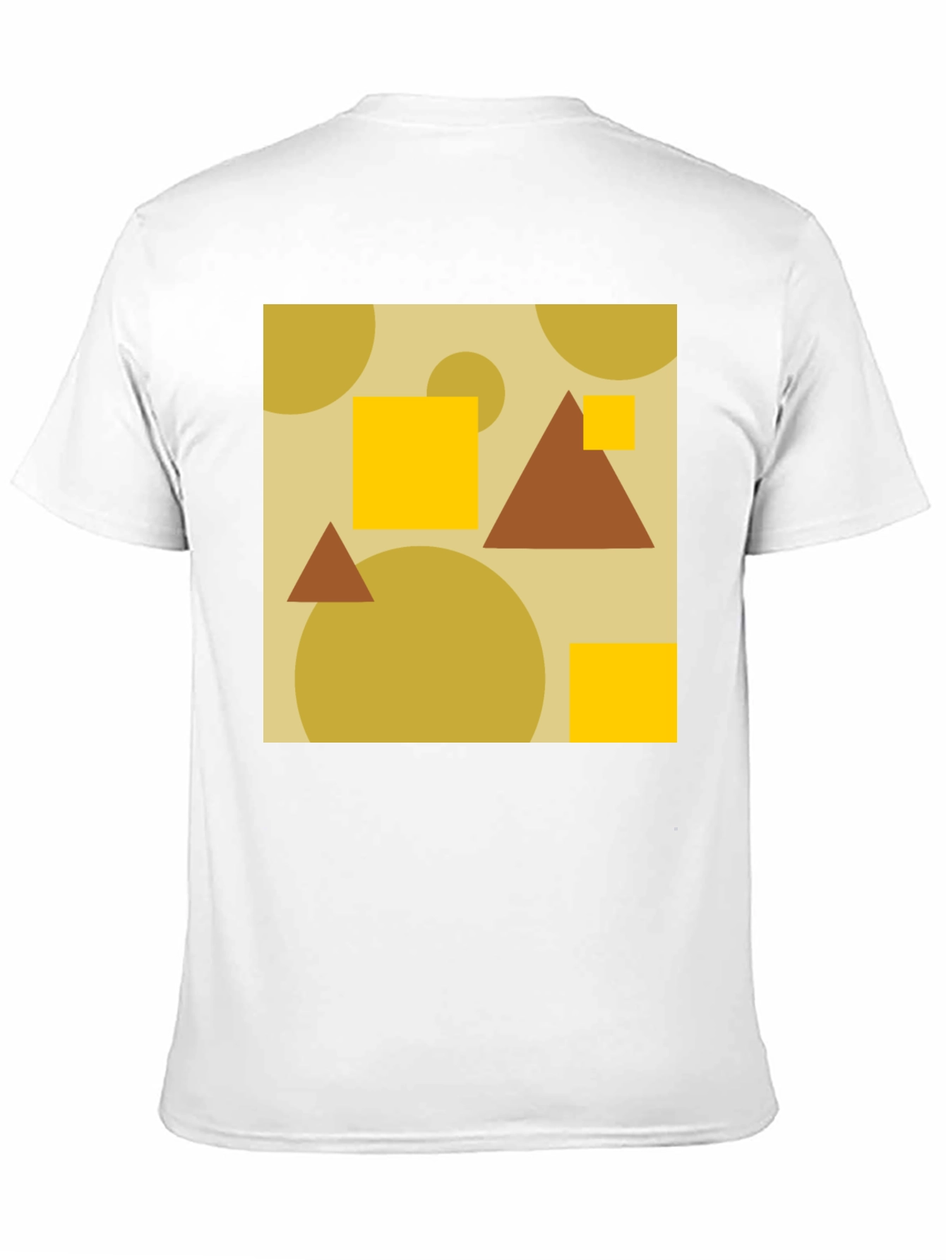 Black Geometric Pattern Black T-Shirt view 11