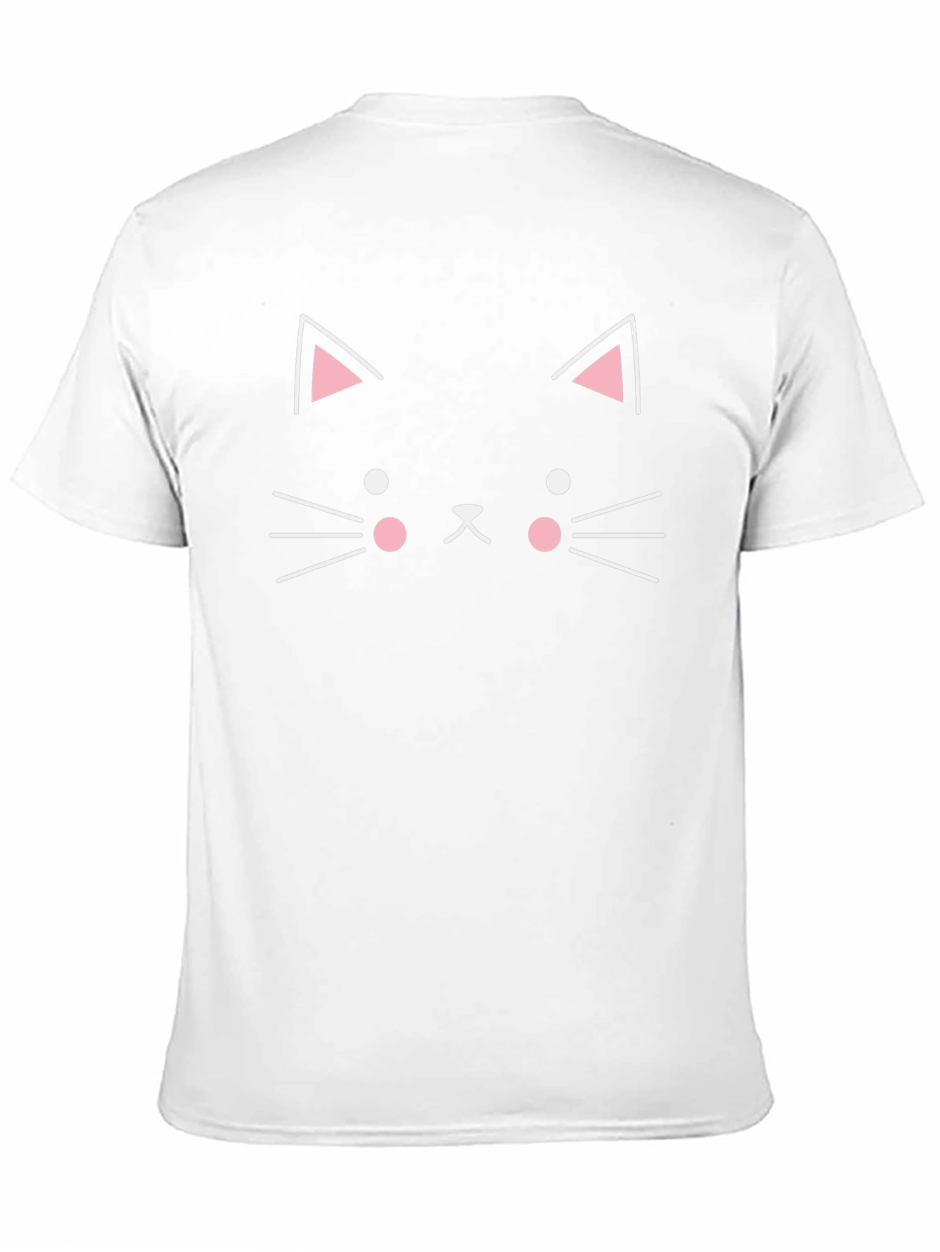 Black Cute Black Cat Face Graphic T-Shirt view 11
