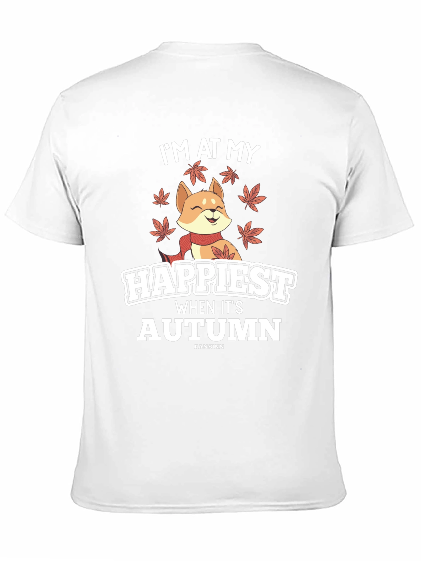 Black Autumn Shiba Inu T-Shirt view 11