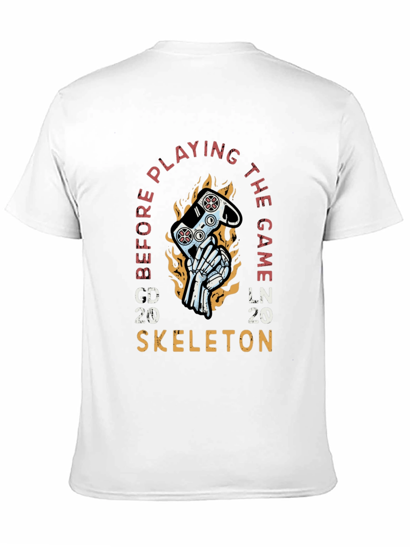 Black Gamer Skeleton Graphic T-Shirt - Play Before the Game view 11