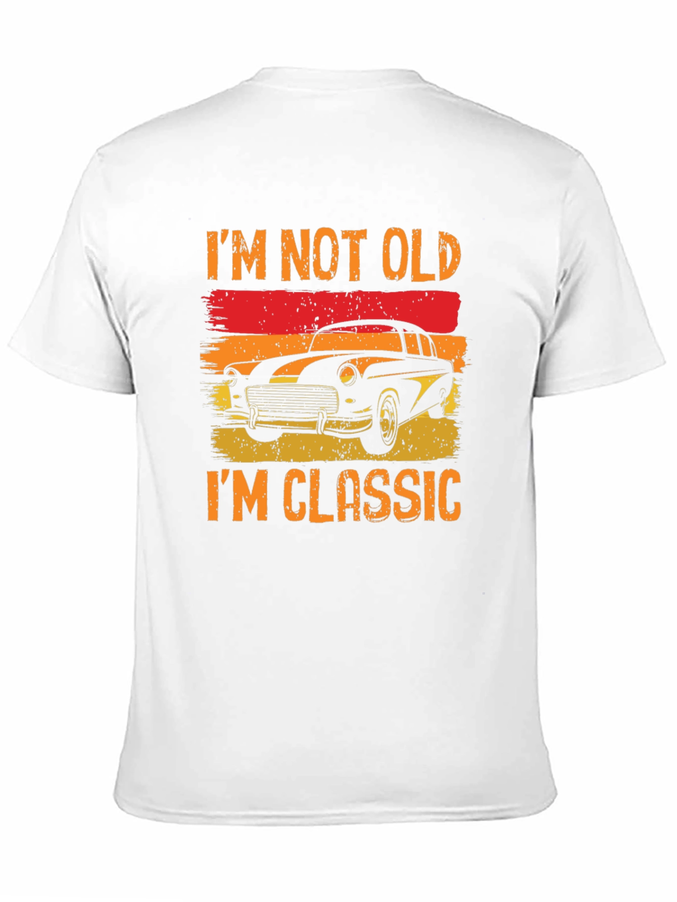 Black Classic Car T-Shirt - I'm Not Old, I'm Classic view 11