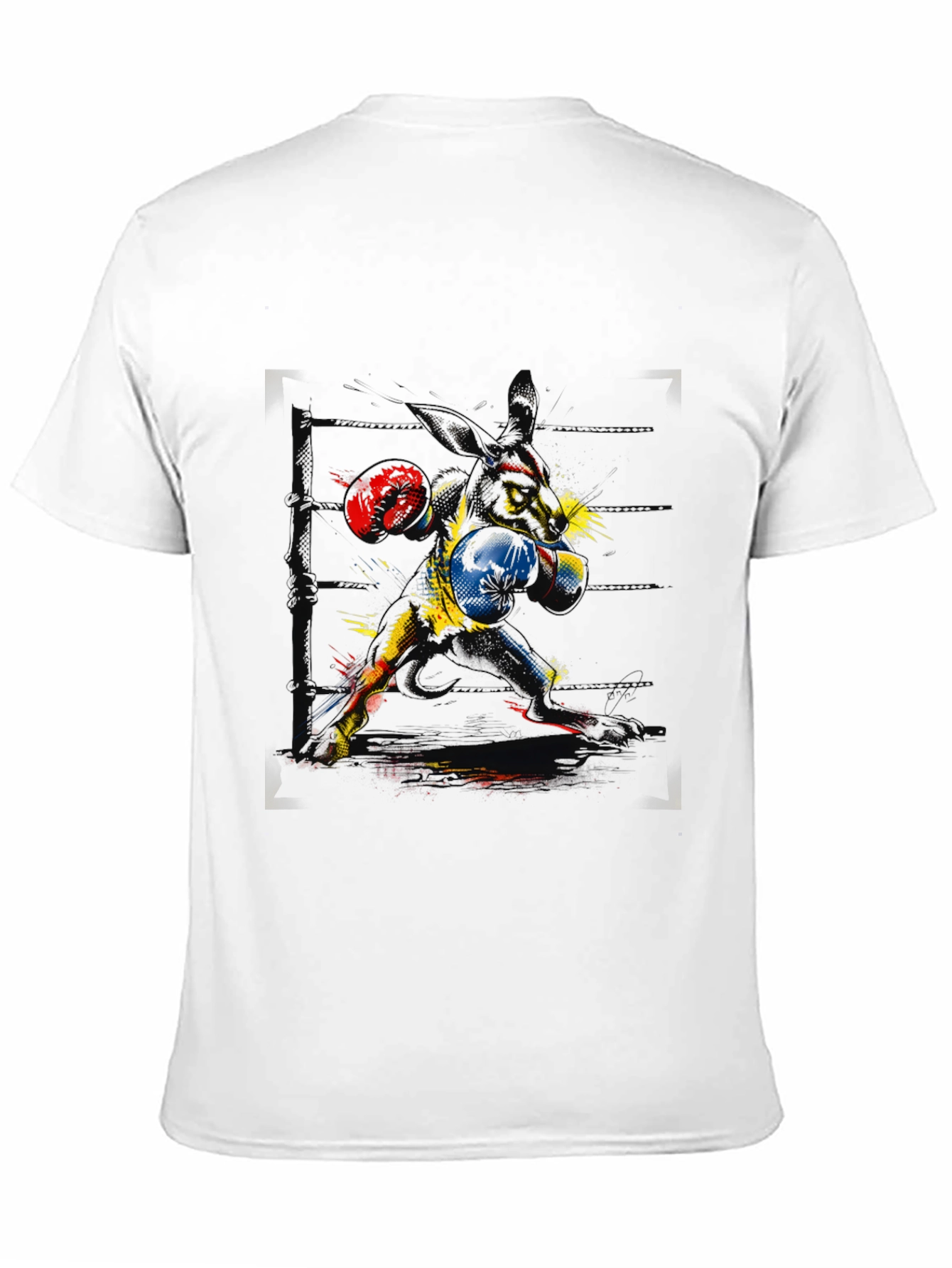 Black Boxing Rabbit Graphic Tee view 11