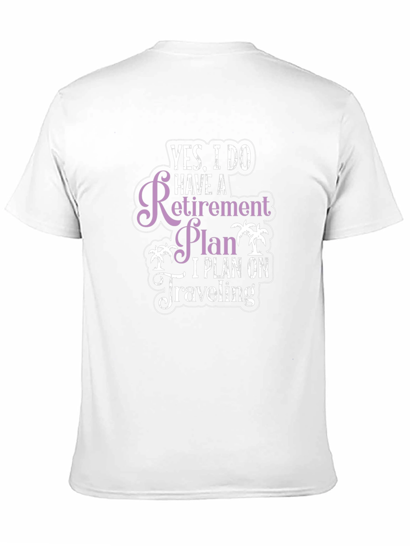 Black Retirement Plan Travel T-Shirt - Black view 11