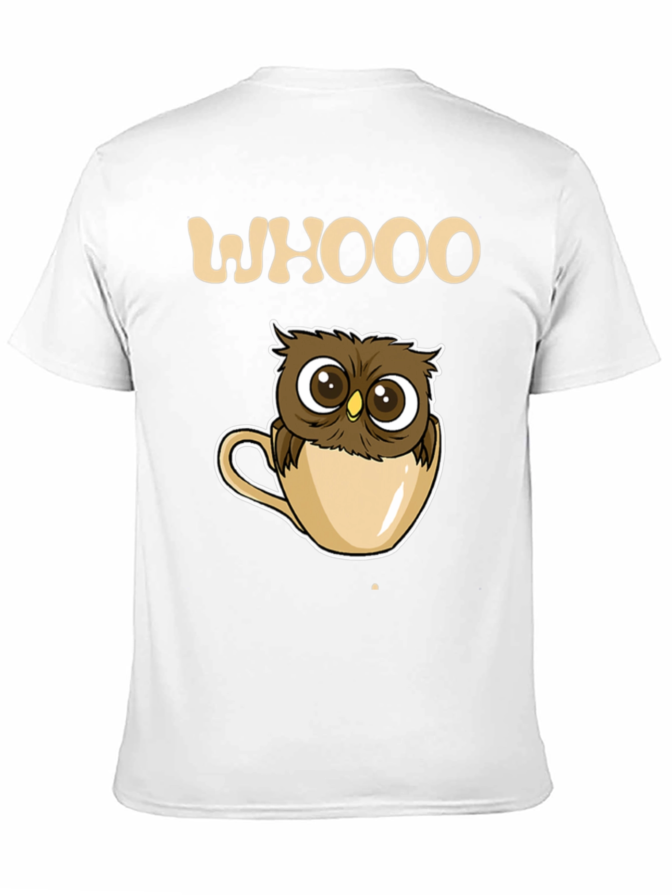 Black Whooo Owl Coffee Cup T-Shirt - Cute & Cozy! view 11