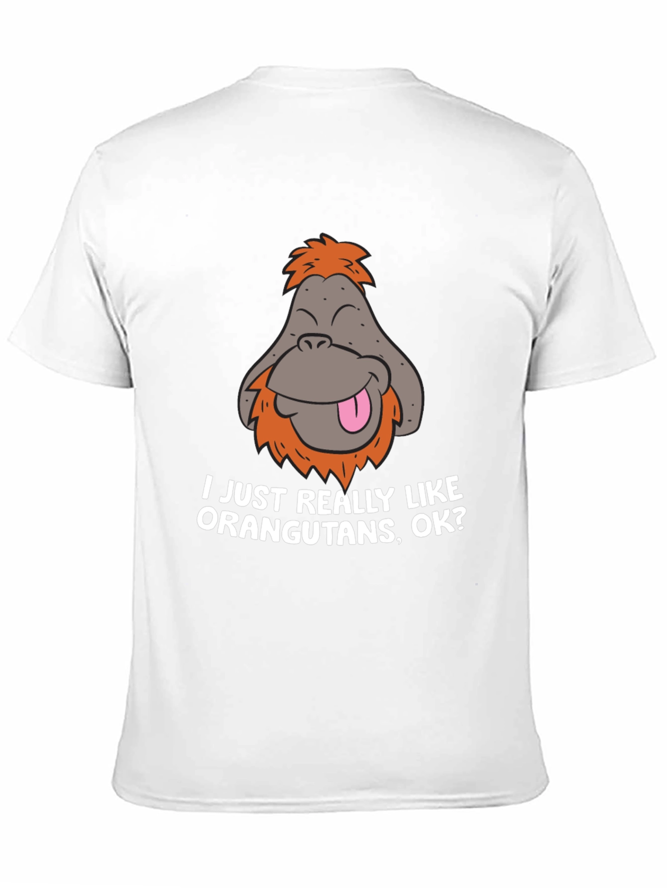 Black Funny Orangutan T-Shirt - I Just Really Like Orangutans, OK? view 11