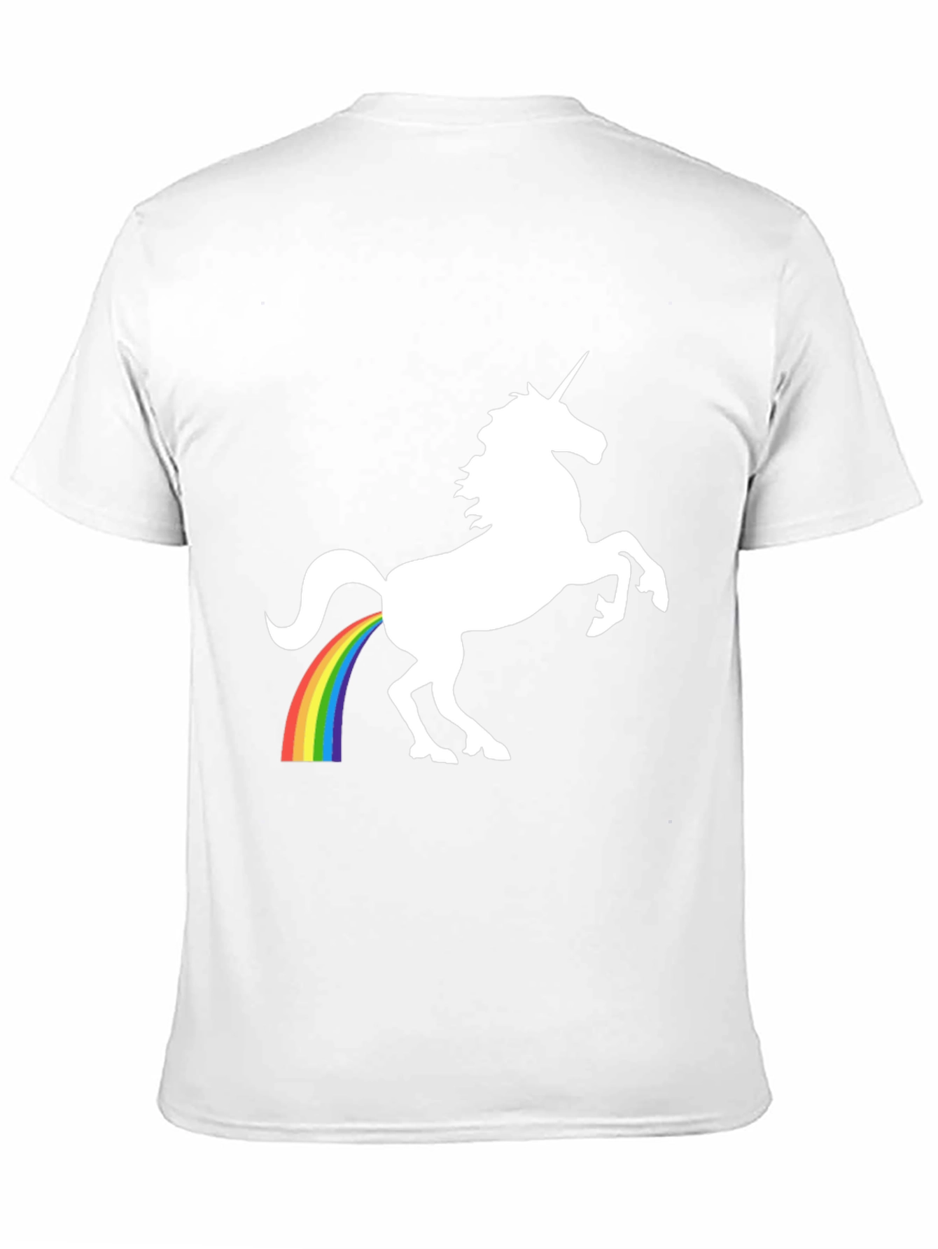 Black Unicorn Rainbow Poop T-Shirt - Black view 11