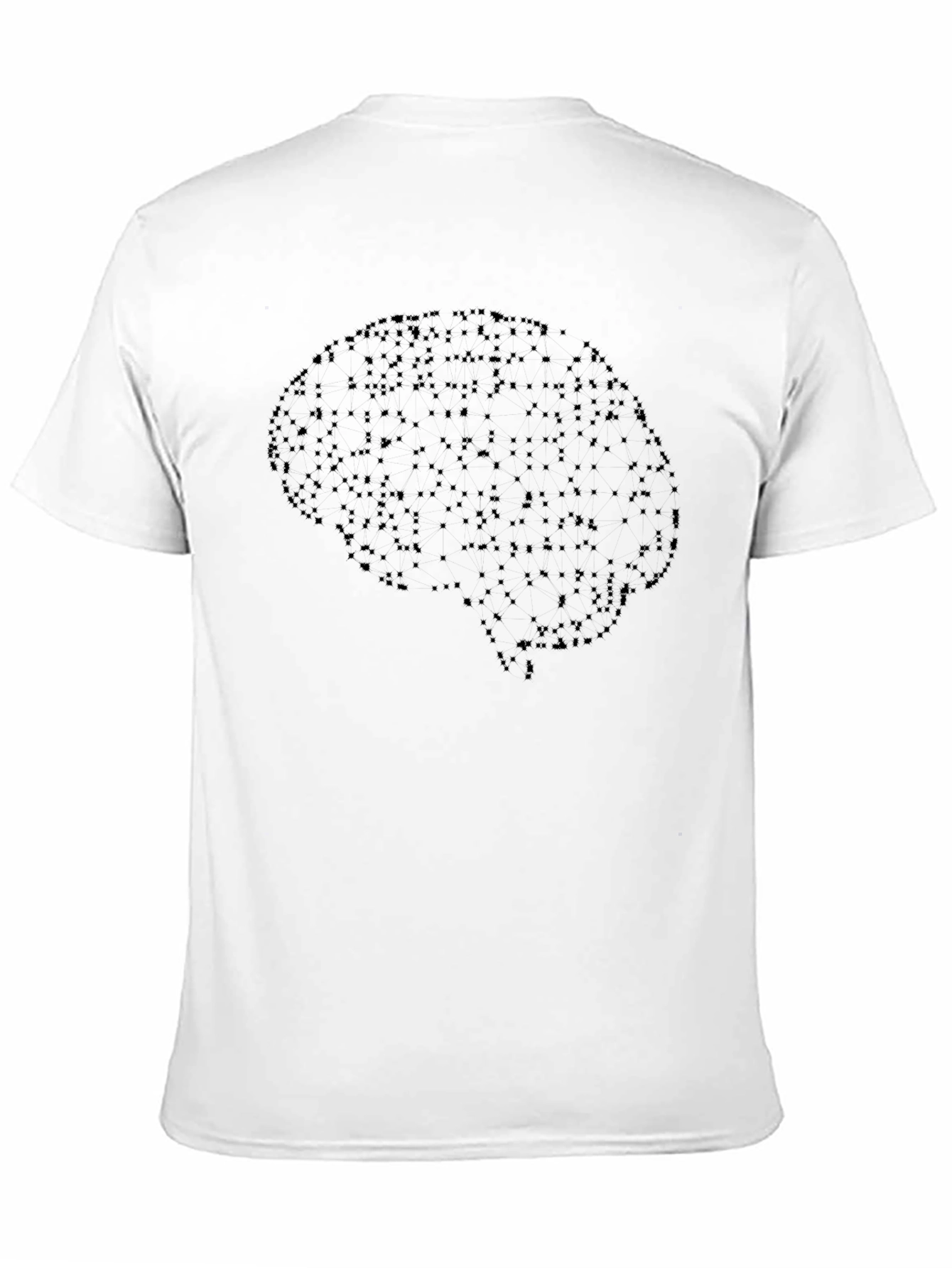 Brain Dot Pattern Black T-Shirt - 11