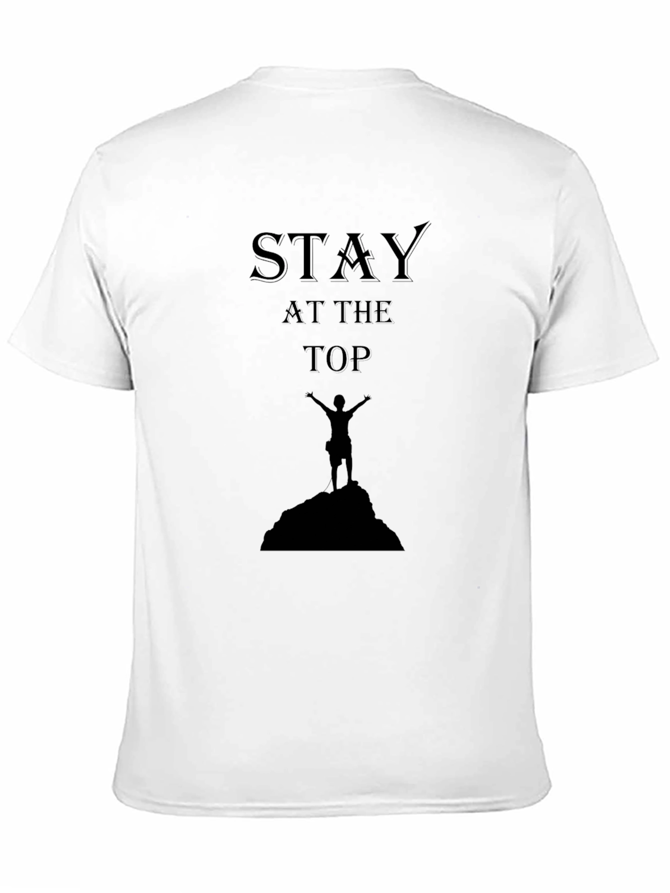 Black Stay at the Top Black T-Shirt view 11