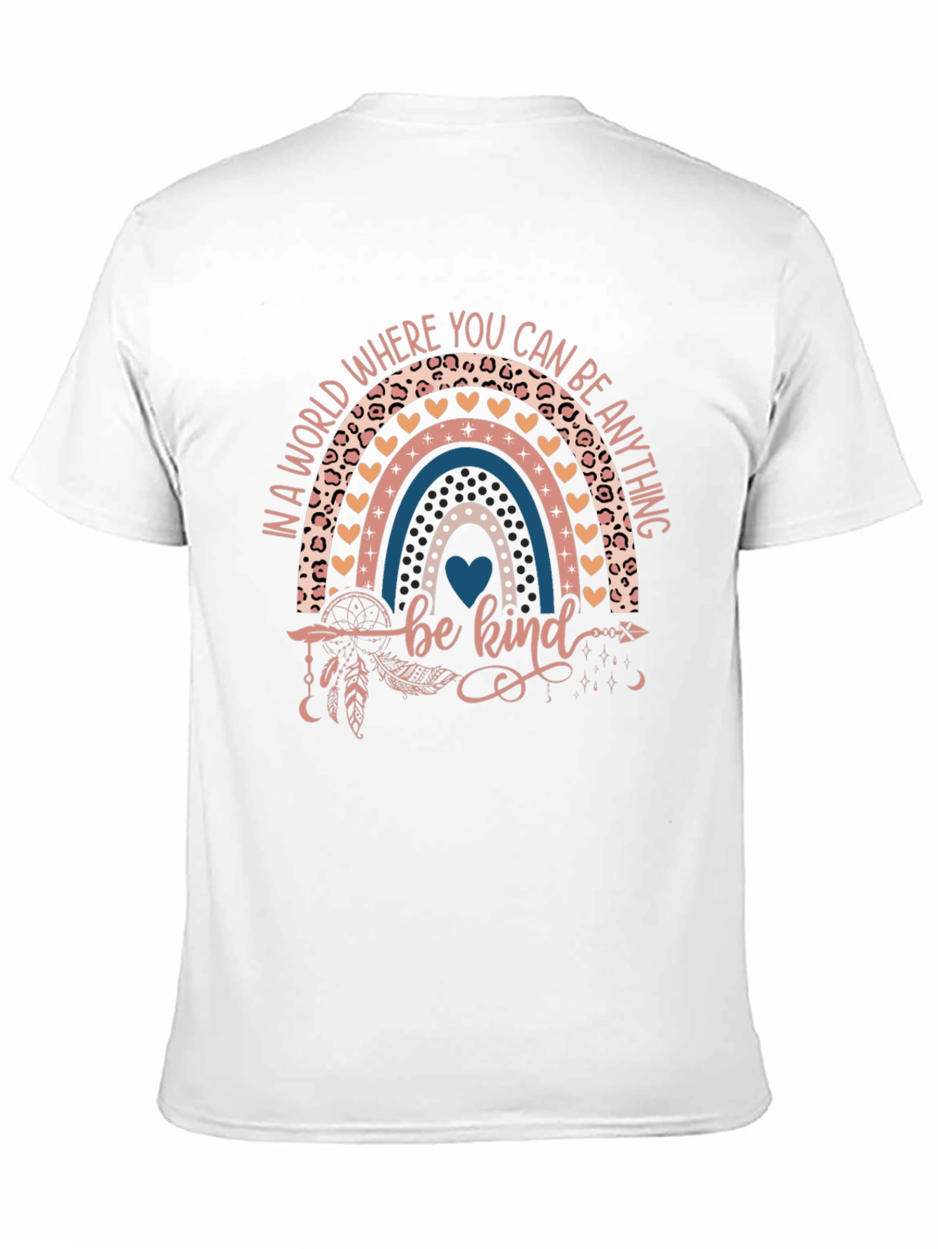 Black Be Kind Rainbow Graphic T-Shirt view 11