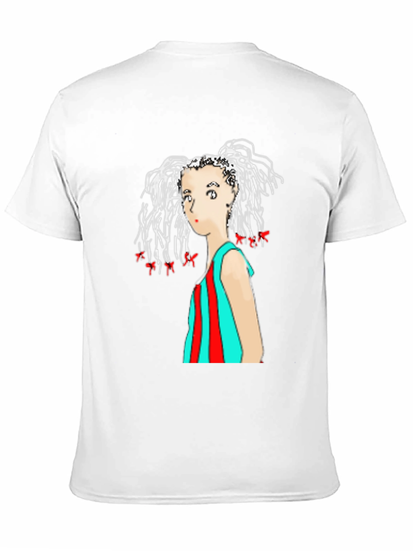 Black Artistic Graphic Tee - Unique Woman Design view 11