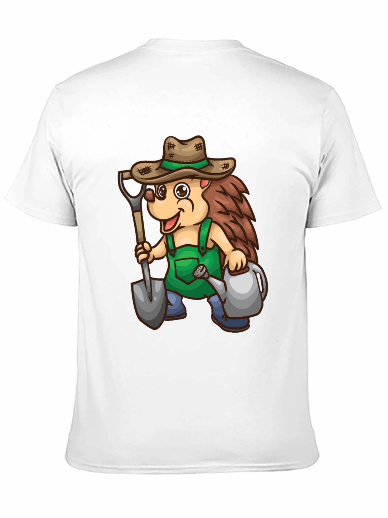 Black Gardener Hedgehog Graphic T-Shirt view 11