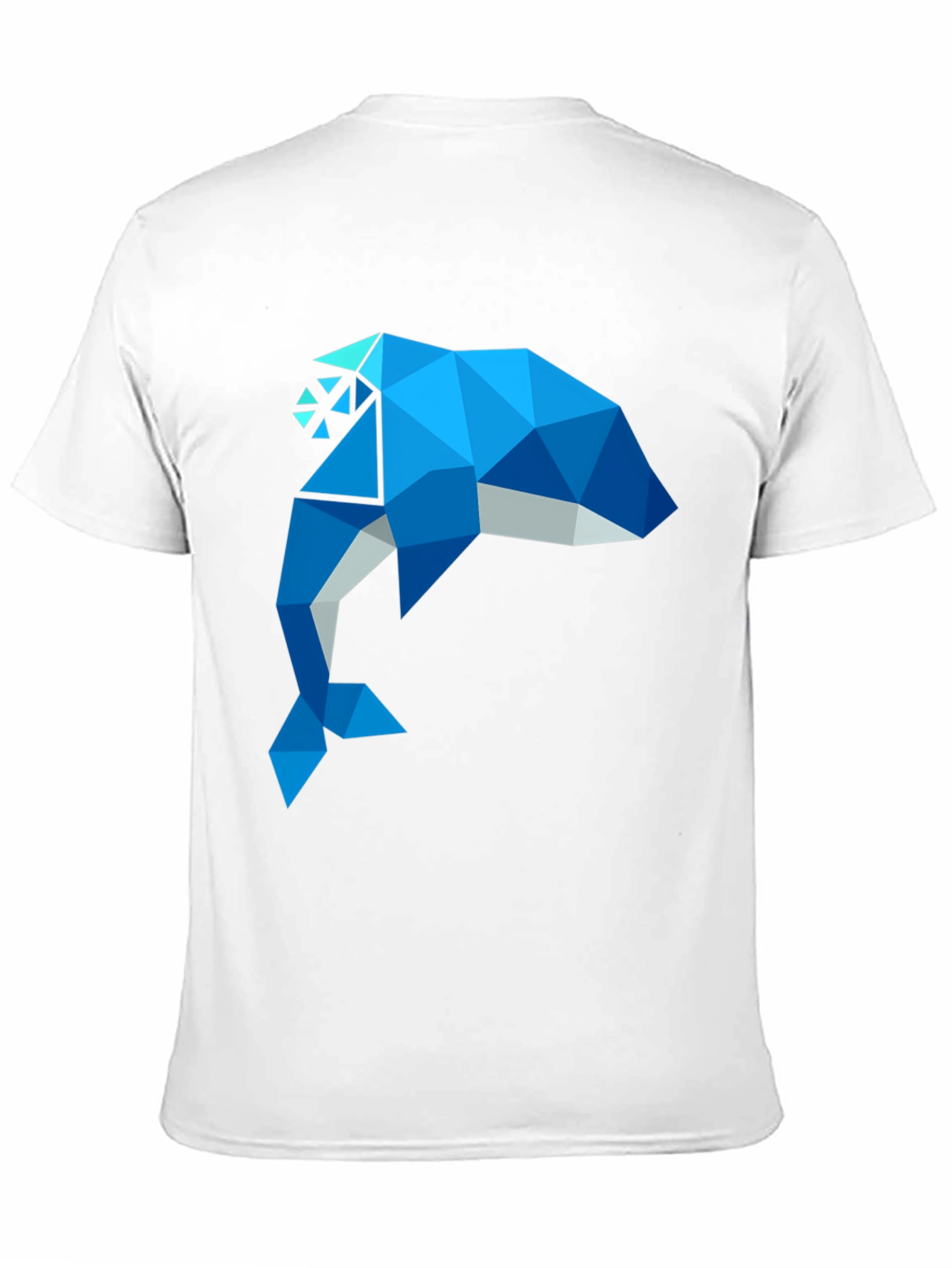 Geometric Dolphin Graphic T-Shirt - Stylish Men's Tee - 11