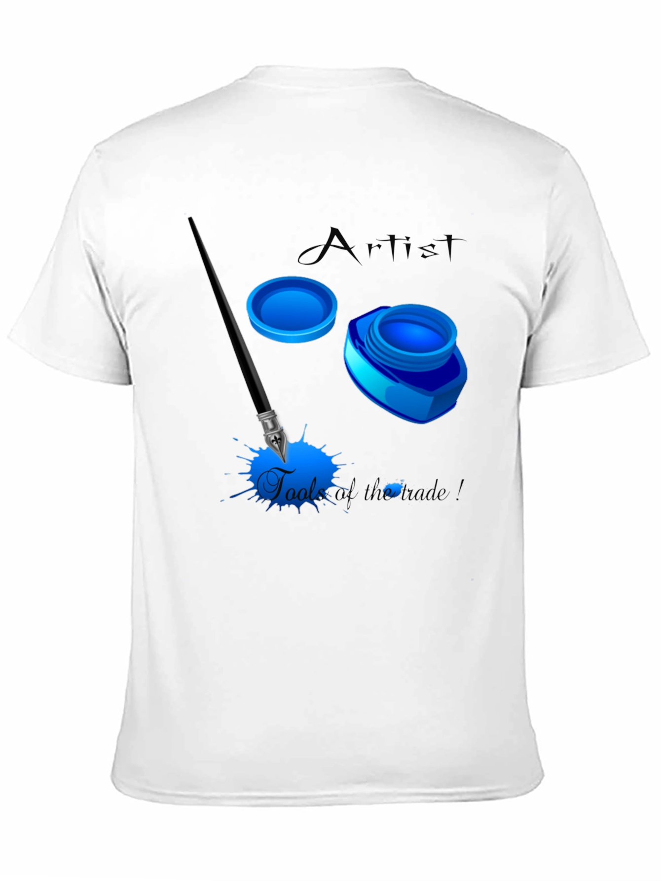 Black Artist's Tools Graphic T-Shirt view 11