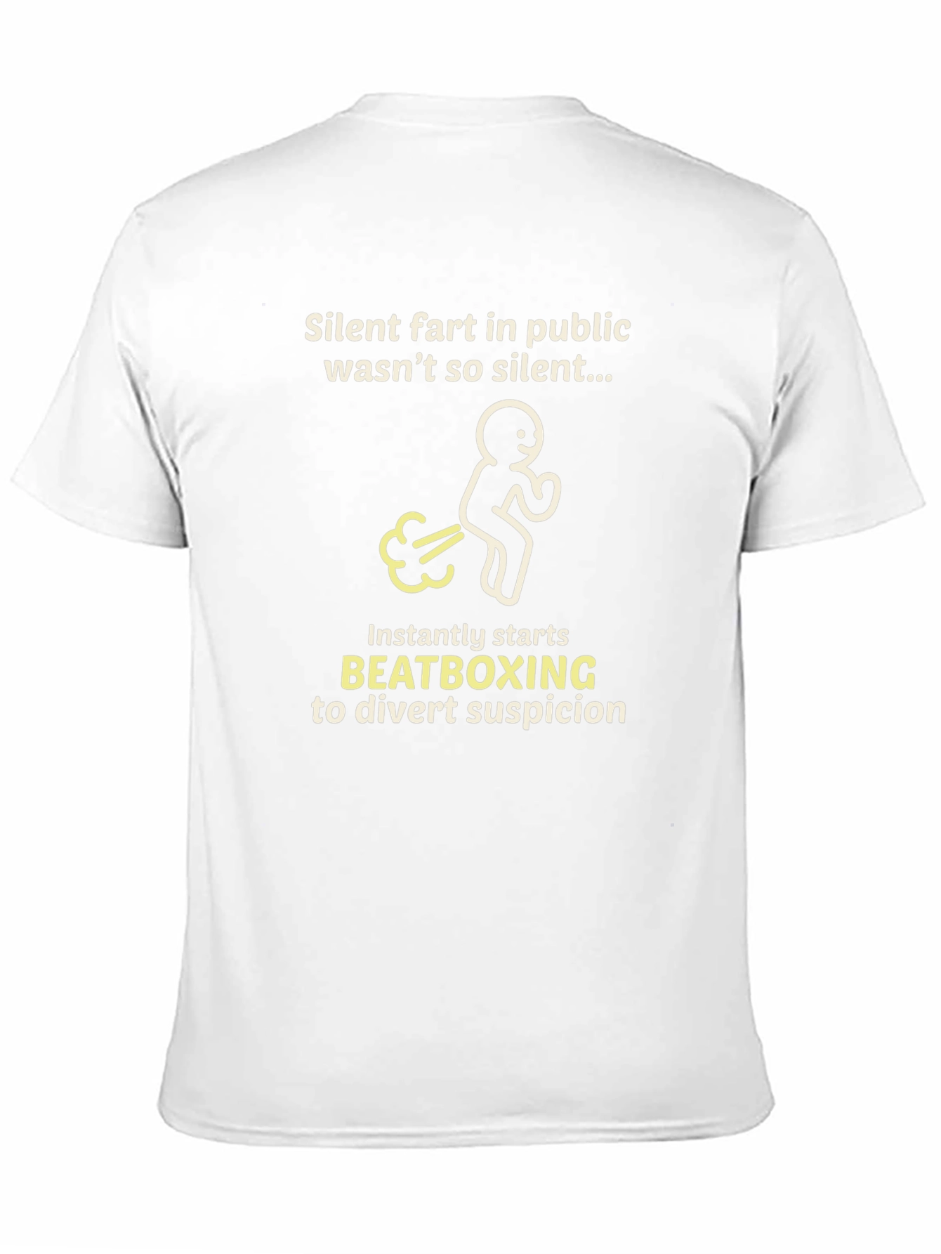 Black Funny Beatboxing Fart Graphic Tee - Black view 11