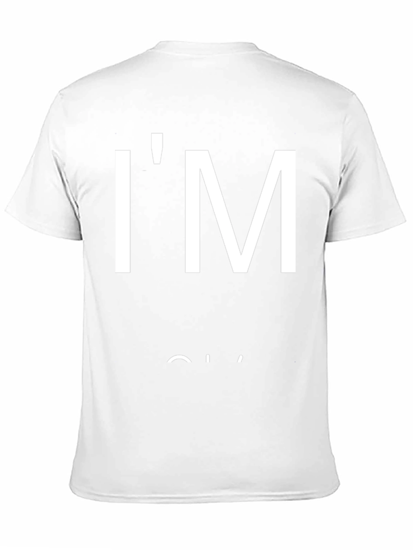 Black I'm Okay T-Shirt - Black Graphic Tee for Casual Wear view 11
