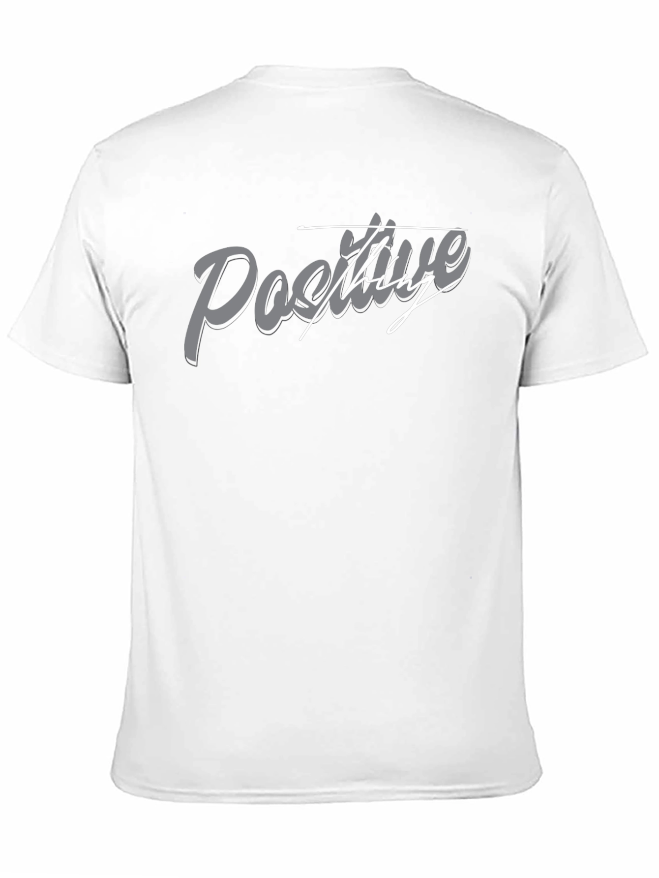 Black Positive Thinking Graphic Tee - Black view 11