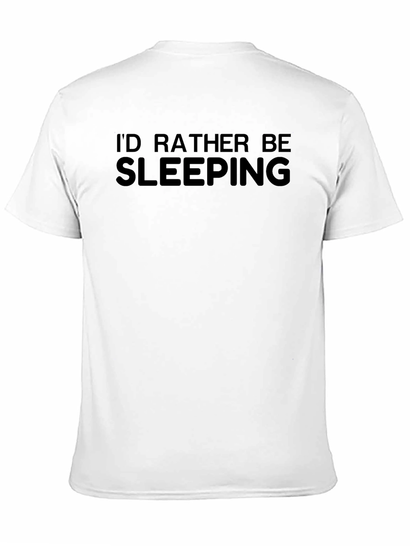 Black I'd Rather Be Sleeping T-Shirt - Black view 11