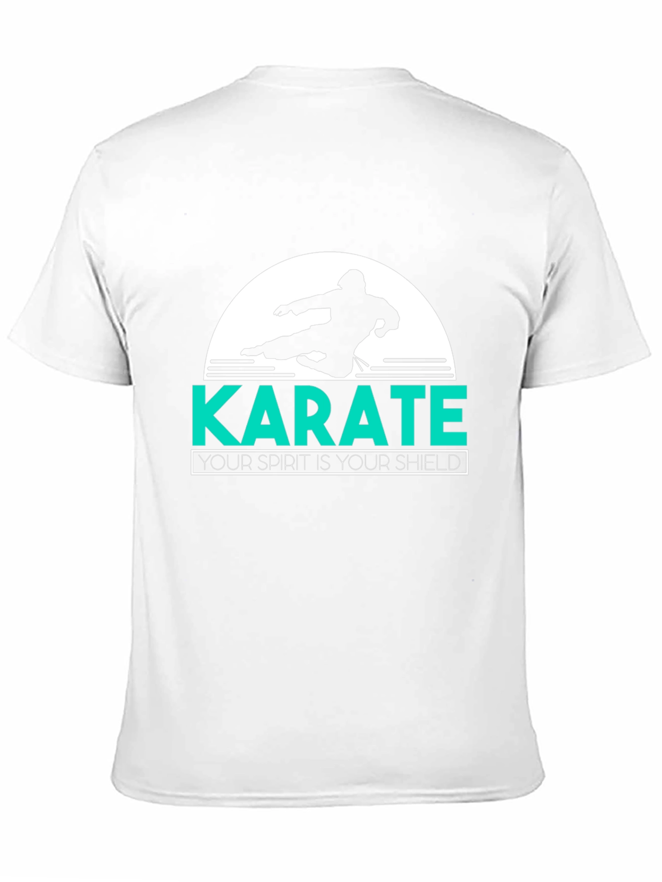 Black Karate Spirit Shield T-Shirt - Black view 11