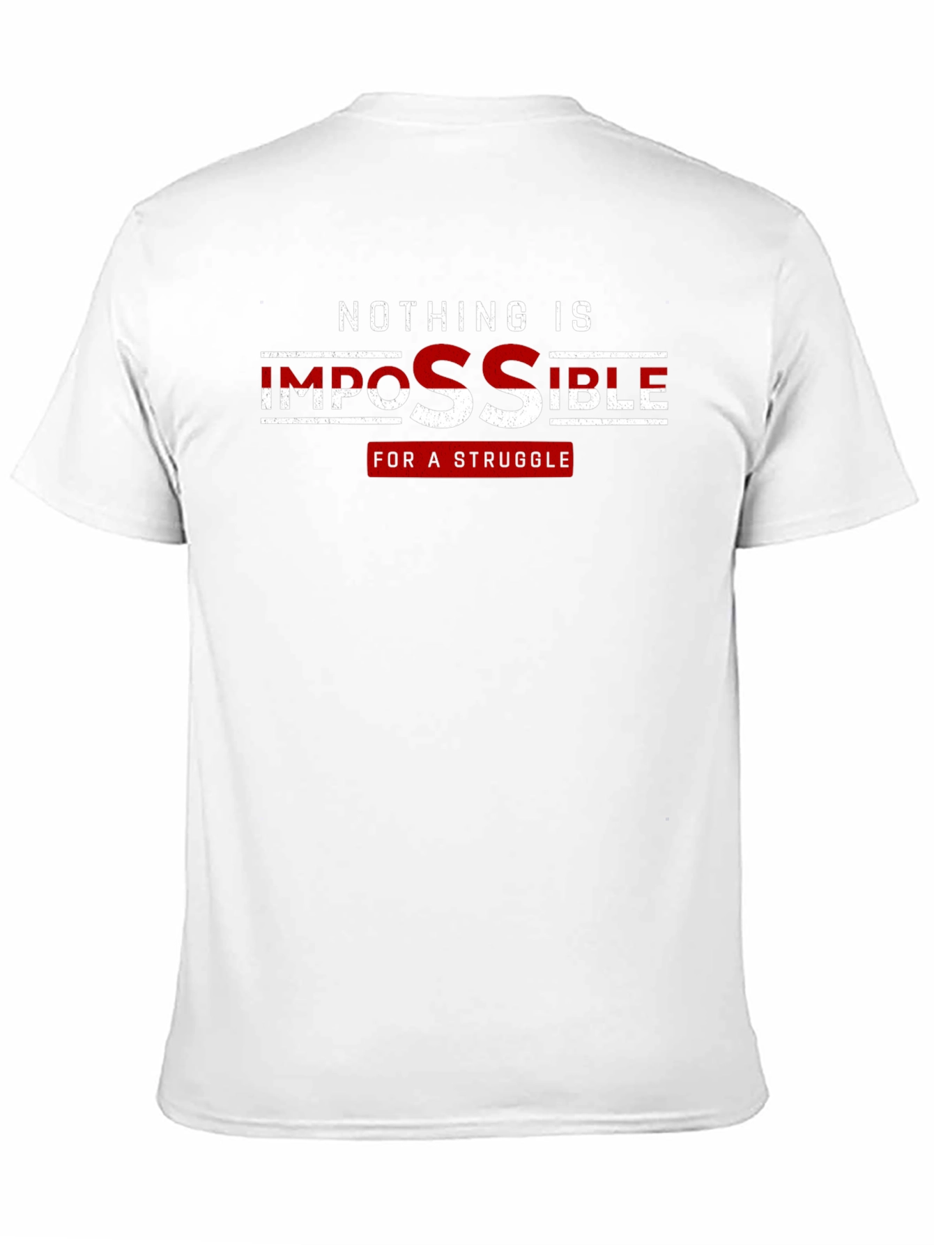 Black Motivational Graphic Tee - Nothing Is Impossible view 11