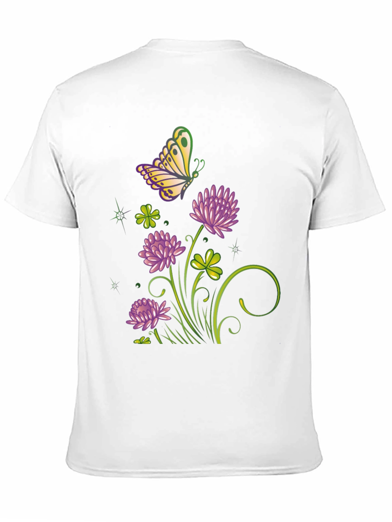 Black Clover & Butterfly Graphic Tee - Stylish & Unique view 11