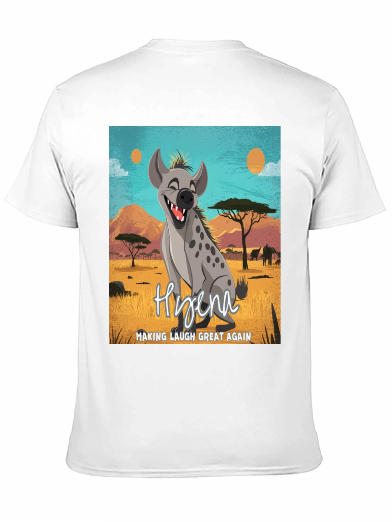 Black Hyena Making Laugh Great Again T-Shirt view 11