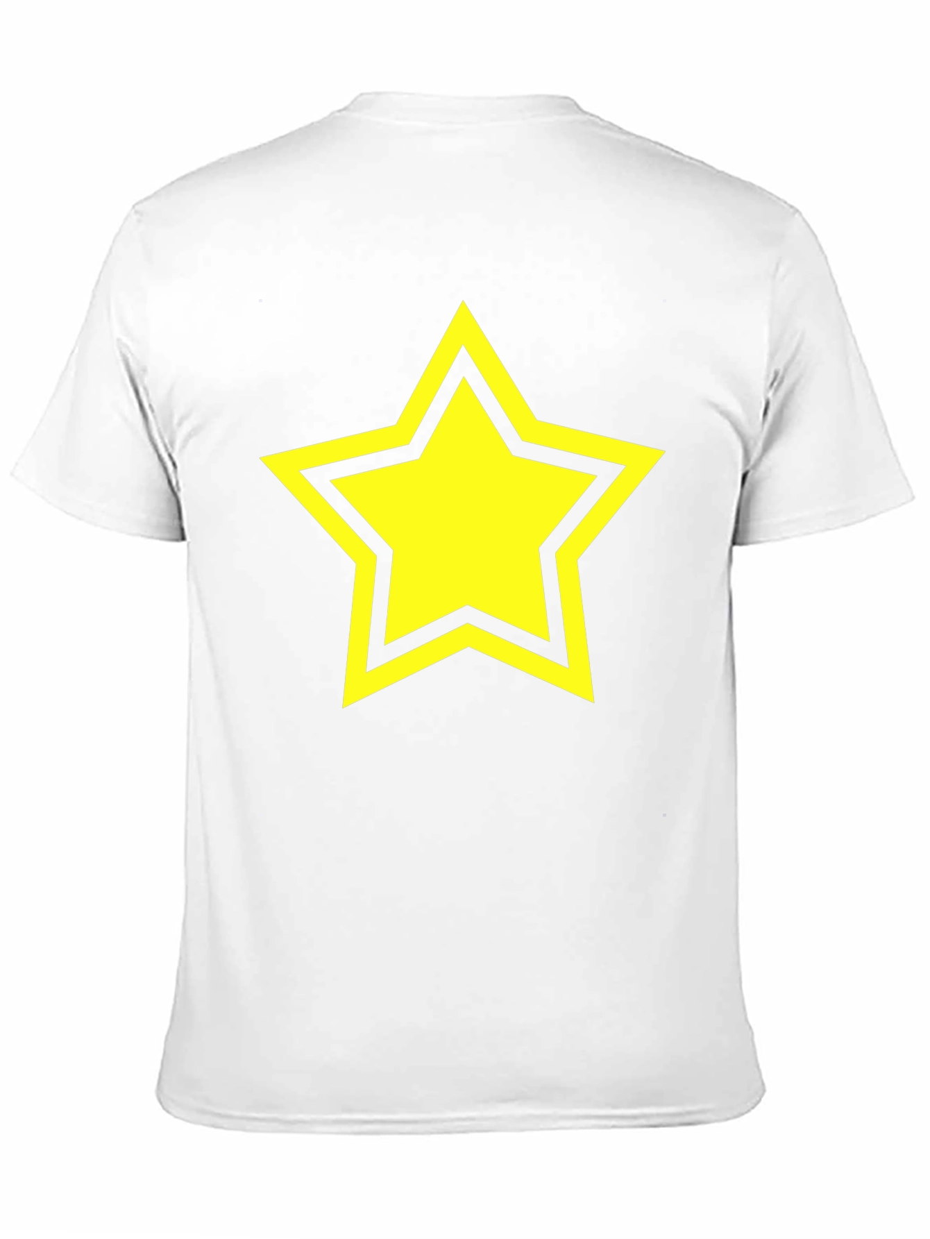 Black Black T-Shirt with Yellow Star Graphic view 11