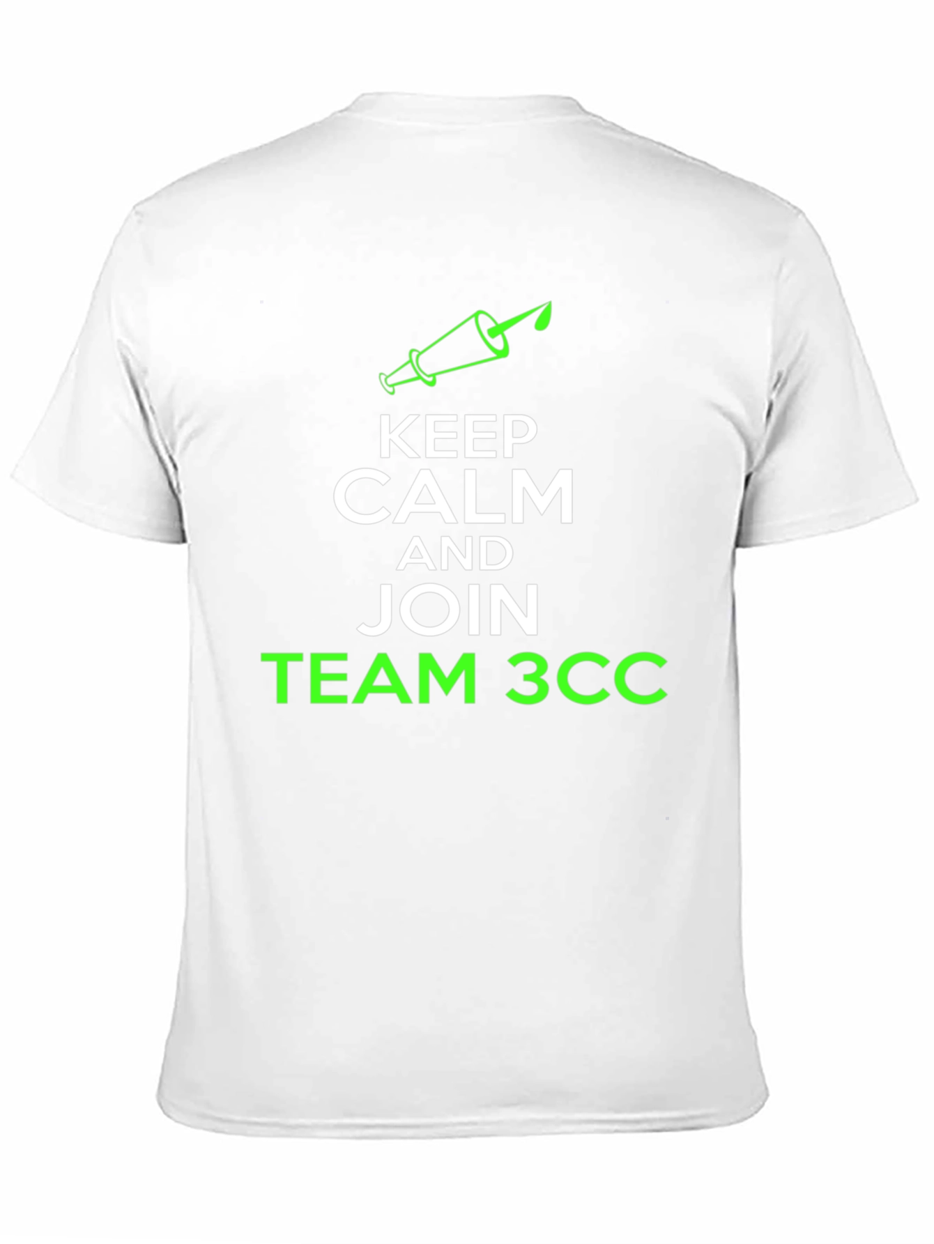 Black Keep Calm & Join Team 3CC Black T-Shirt view 11