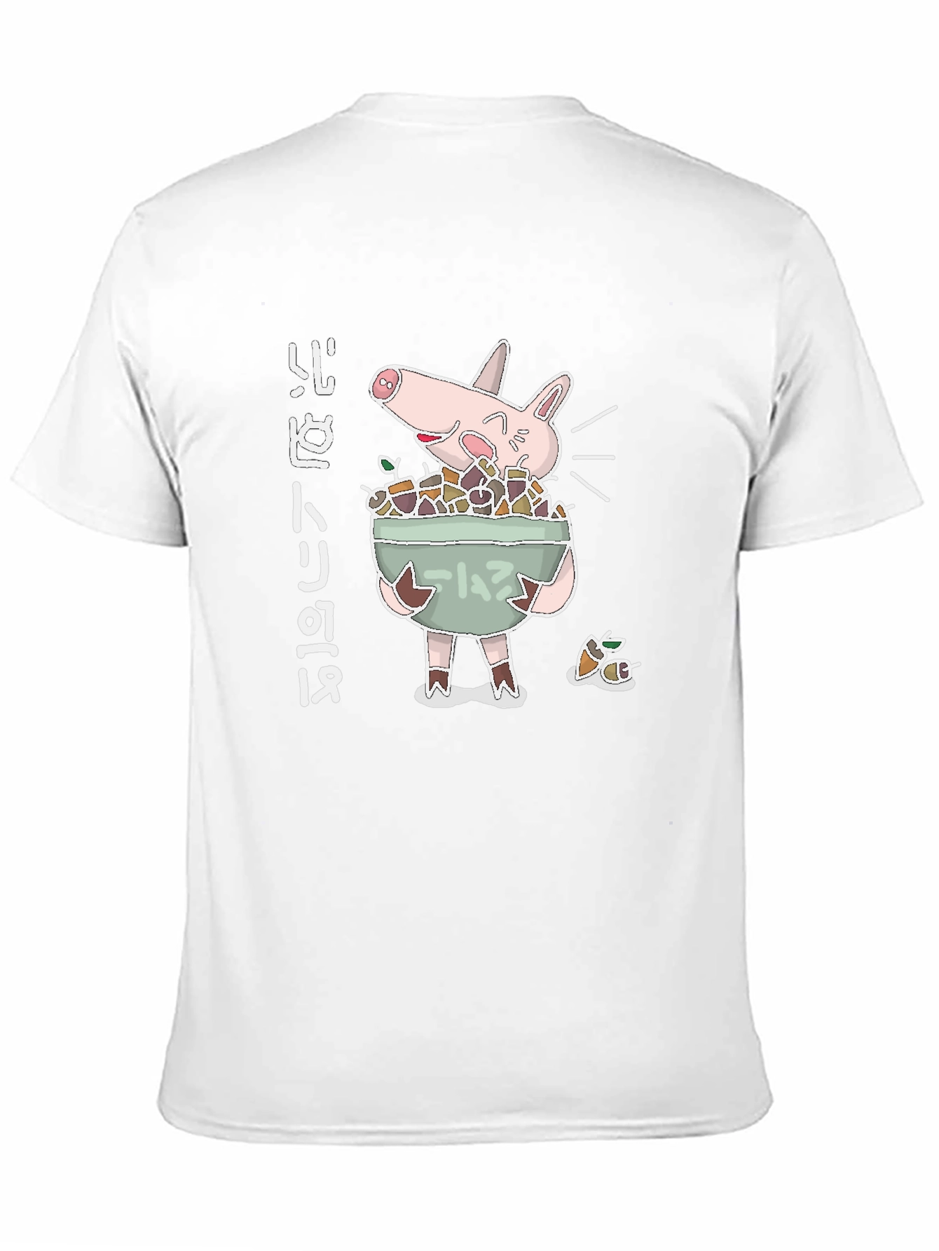 Black Pig Ramen Bowl Graphic Tee - Unique Anime Style view 11