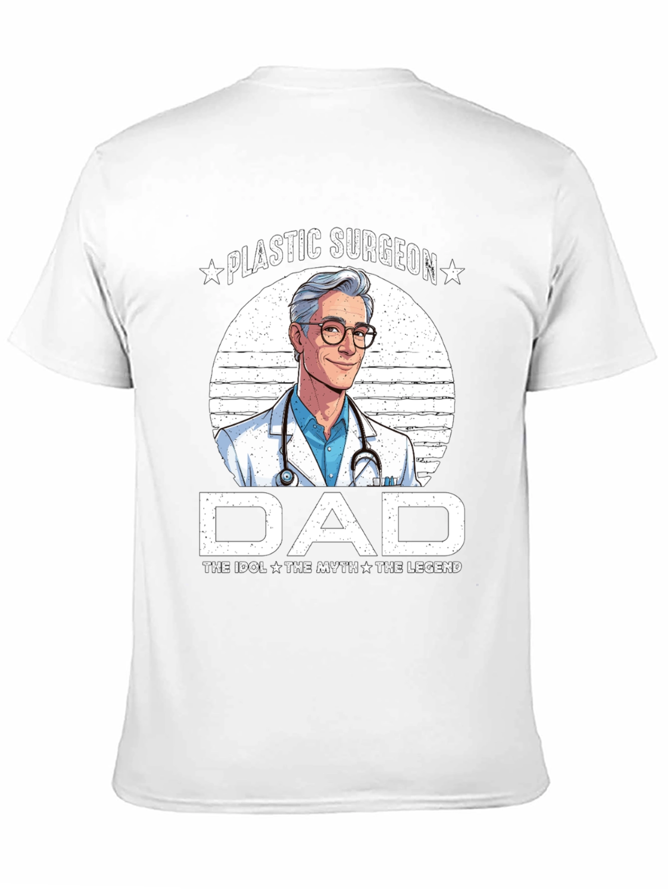 Black Plastic Surgeon Dad T-Shirt - Idol, Myth, Legend view 11
