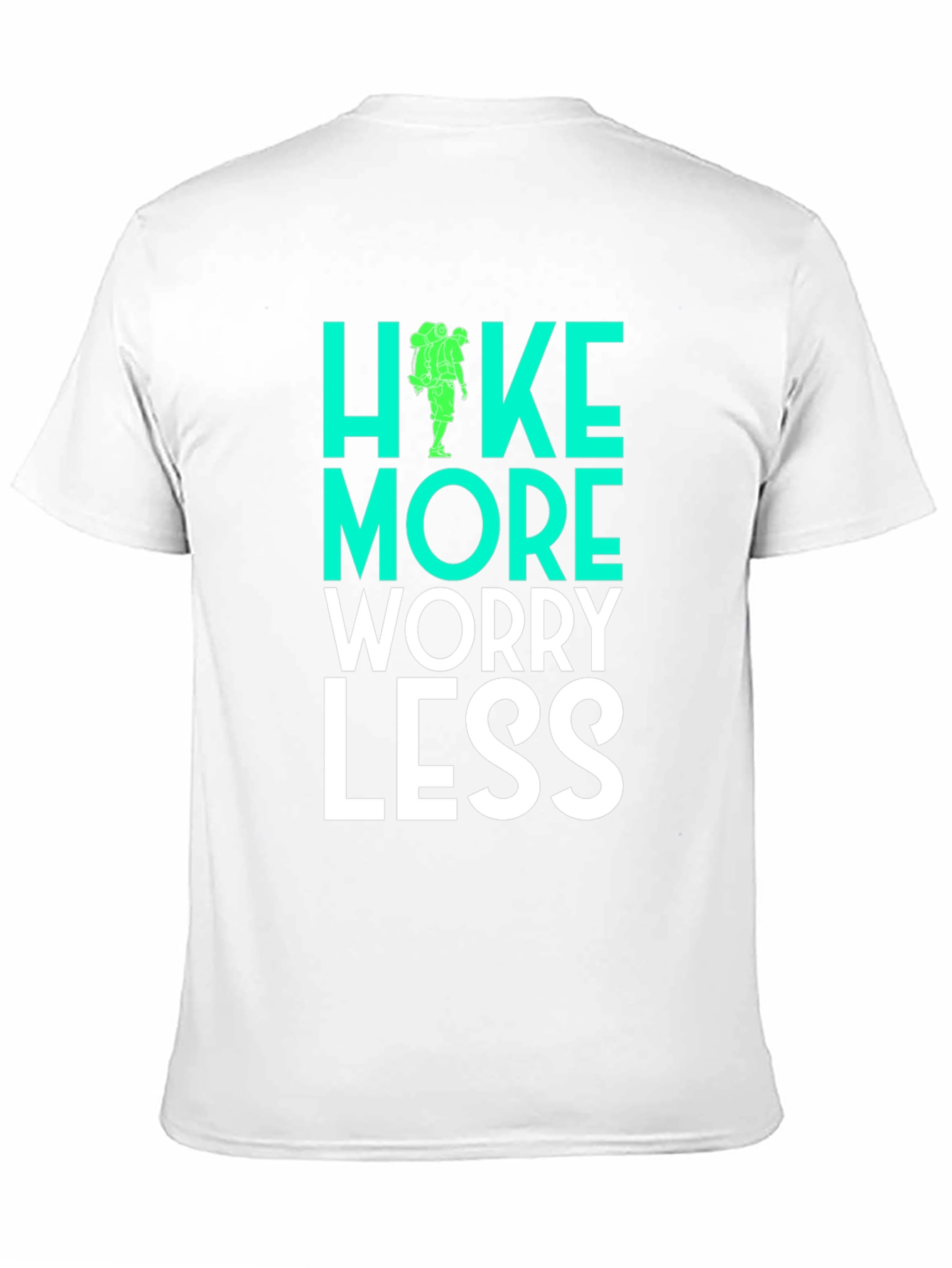 Black Hike More Worry Less Graphic Tee view 11