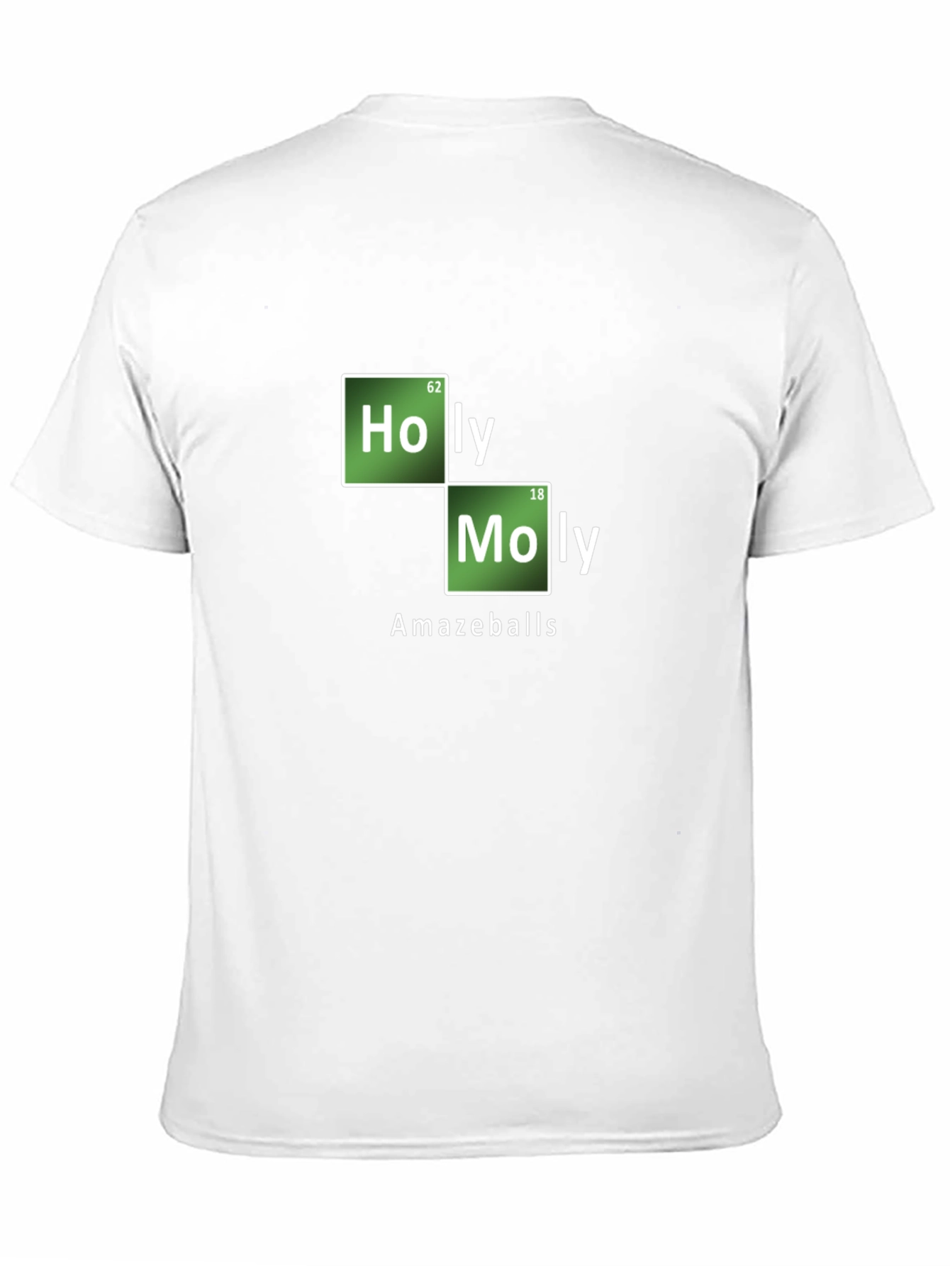 Black Holy Moly AmazeBalls T-Shirt - Funny Periodic Table Tee view 11