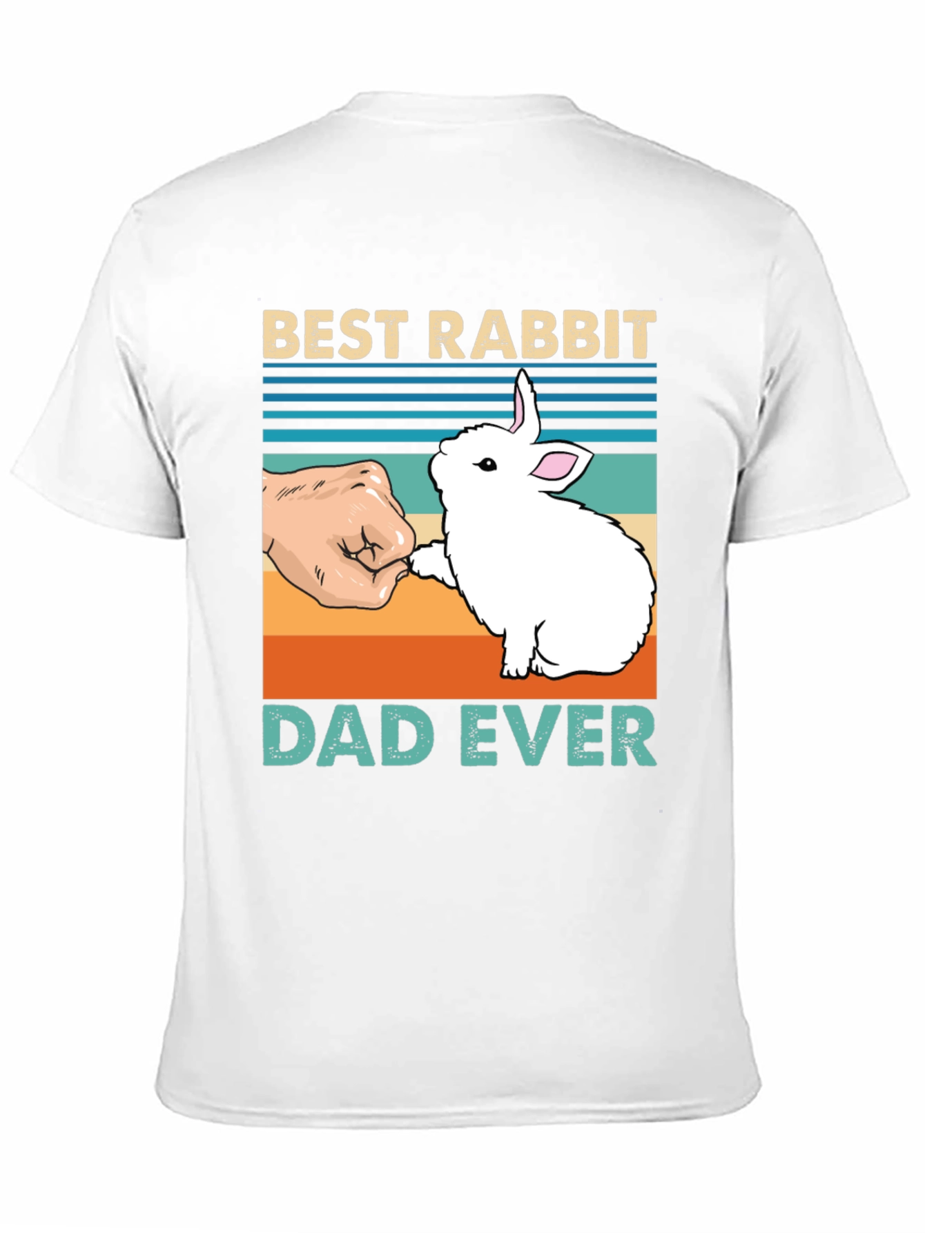 Black Best Rabbit Dad Ever T-Shirt view 11